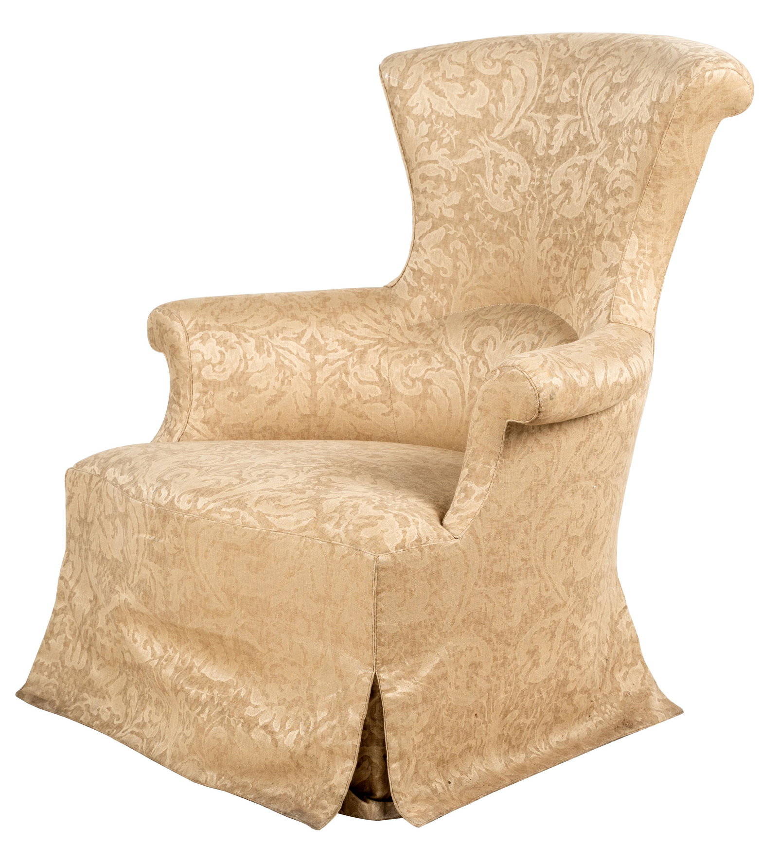 Rose Tarlow Melrose House "Eugenie" Chair: with metal manufacturer's label to underside 41 x 36 1/2 x 37 in. (104.1 x 92.7 x 94 cm.), seat height: 16 in. (40.6 cm.)