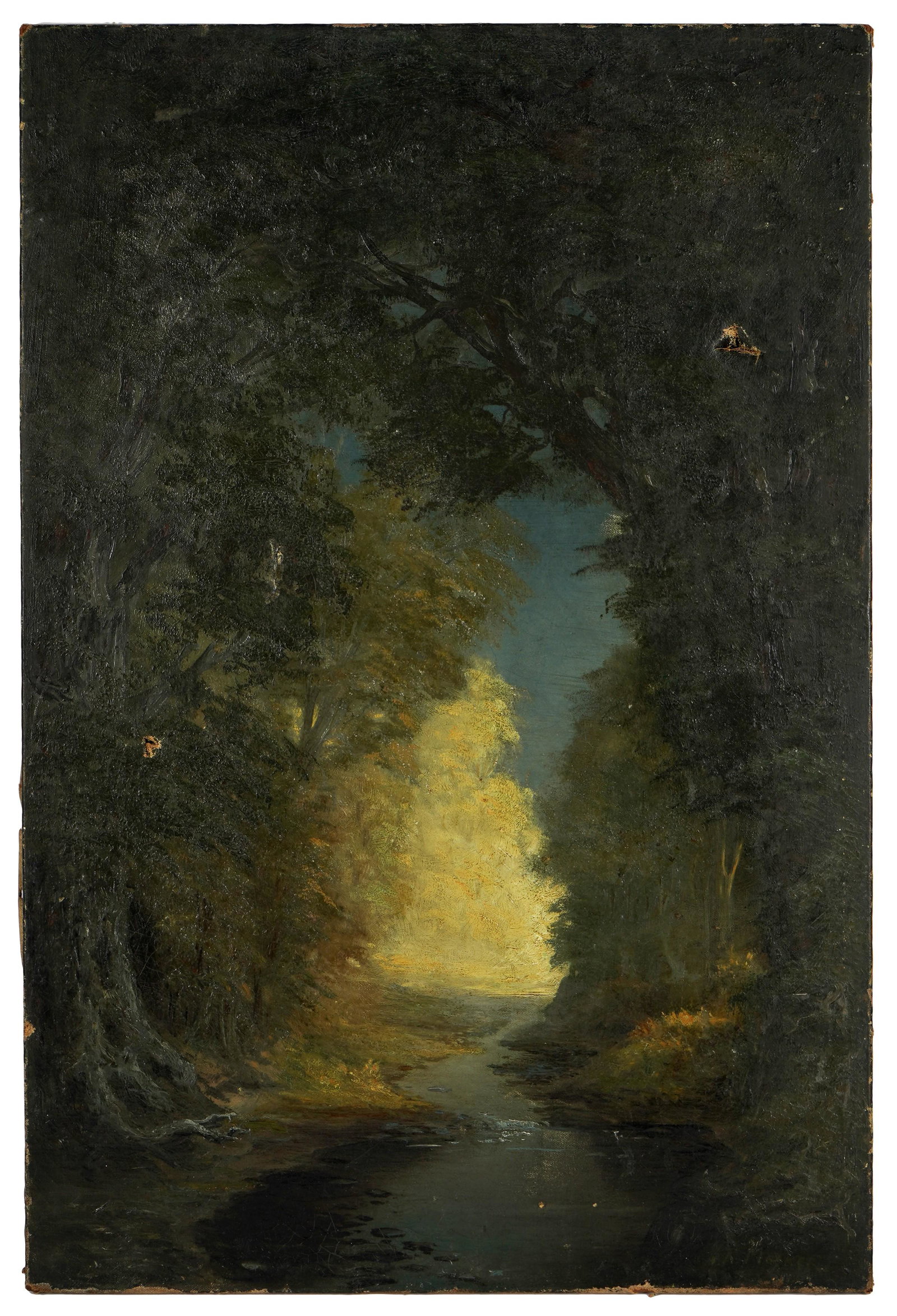 Joseph Rusling Meeker (1827-1889): The Land of Evangeline: oil on canvas, unframed; signed lower right, titled verso 30 x 20 in. (76.2 x 50.8 cm.)