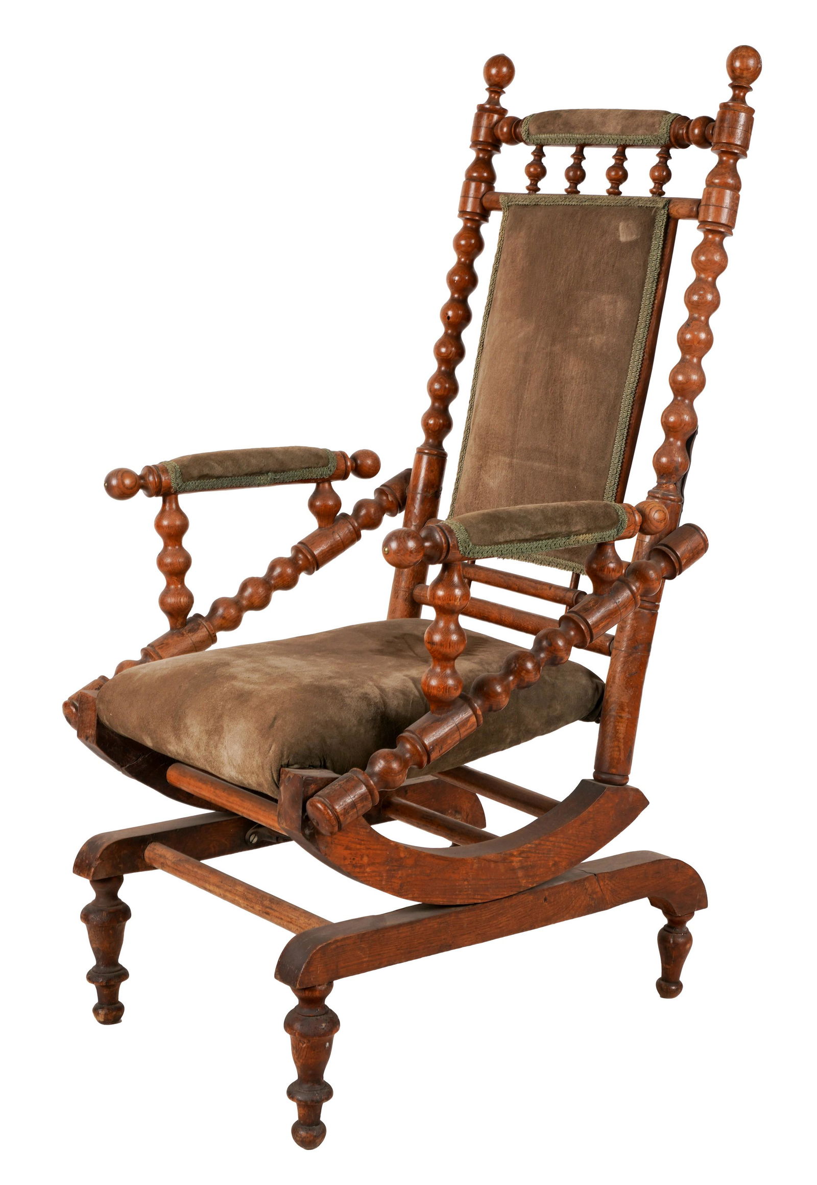 Antique Oak Platform Rocker (1 of 10)