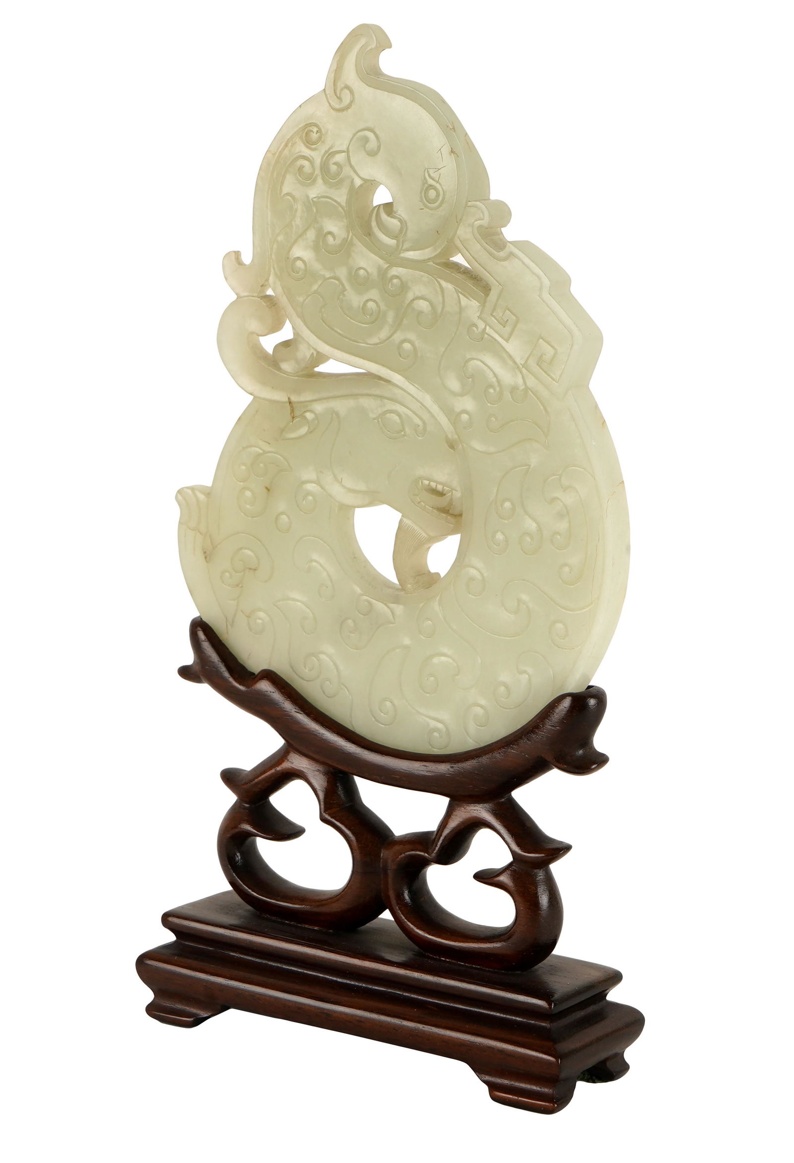 Chinese Carved Stone Dragon Disk (1 of 8)
