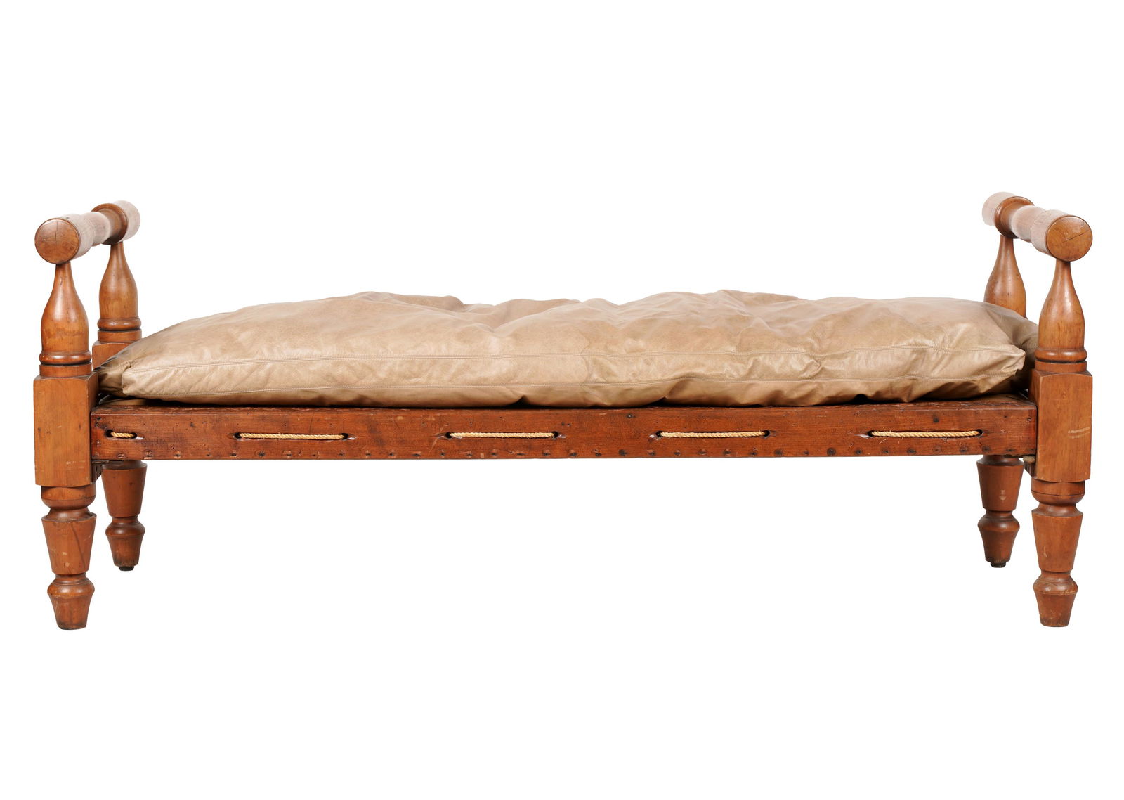 Turned Wood Bench / Window Seat (1 of 7)