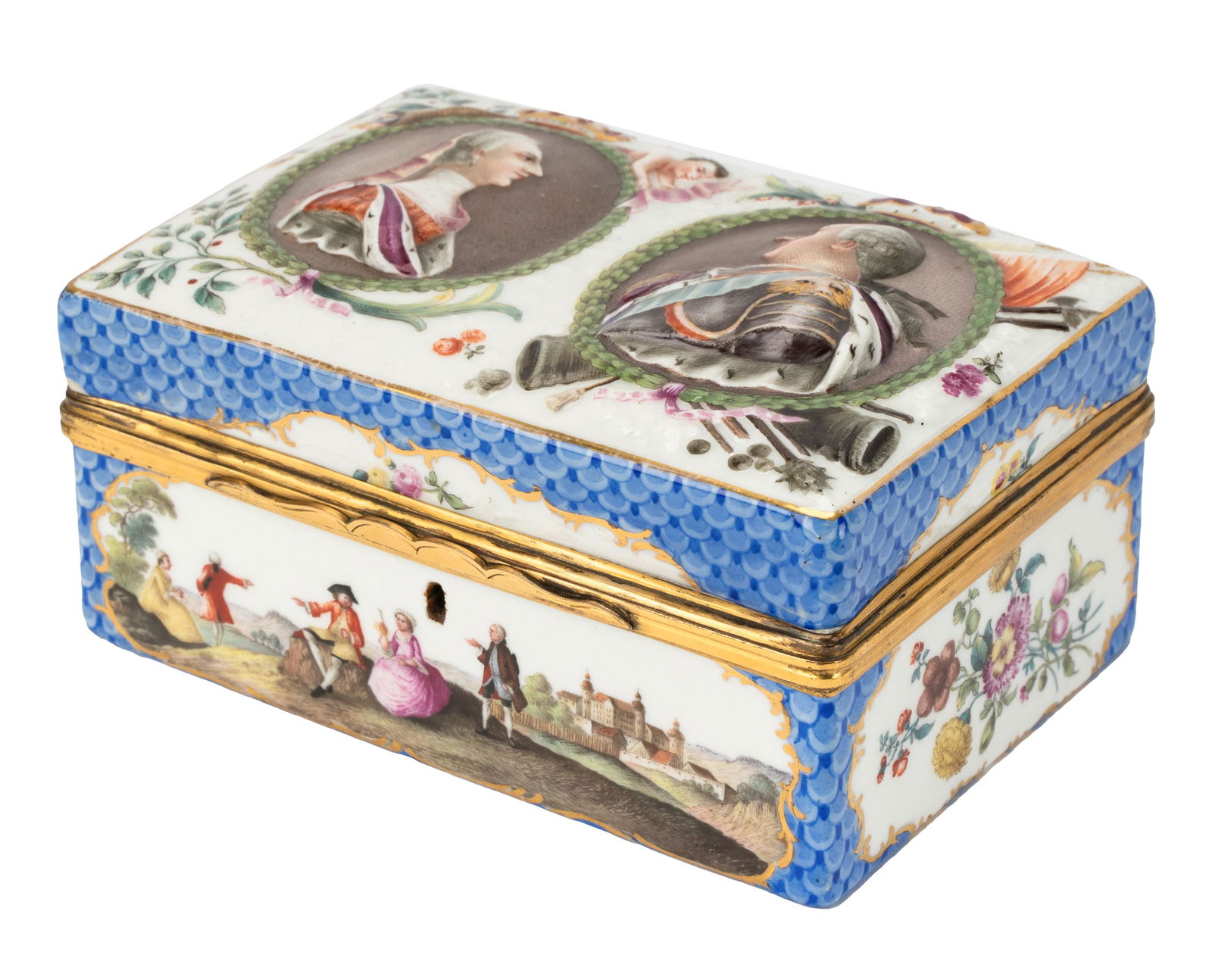 German Porcelain Commemorative Box (1 of 9)