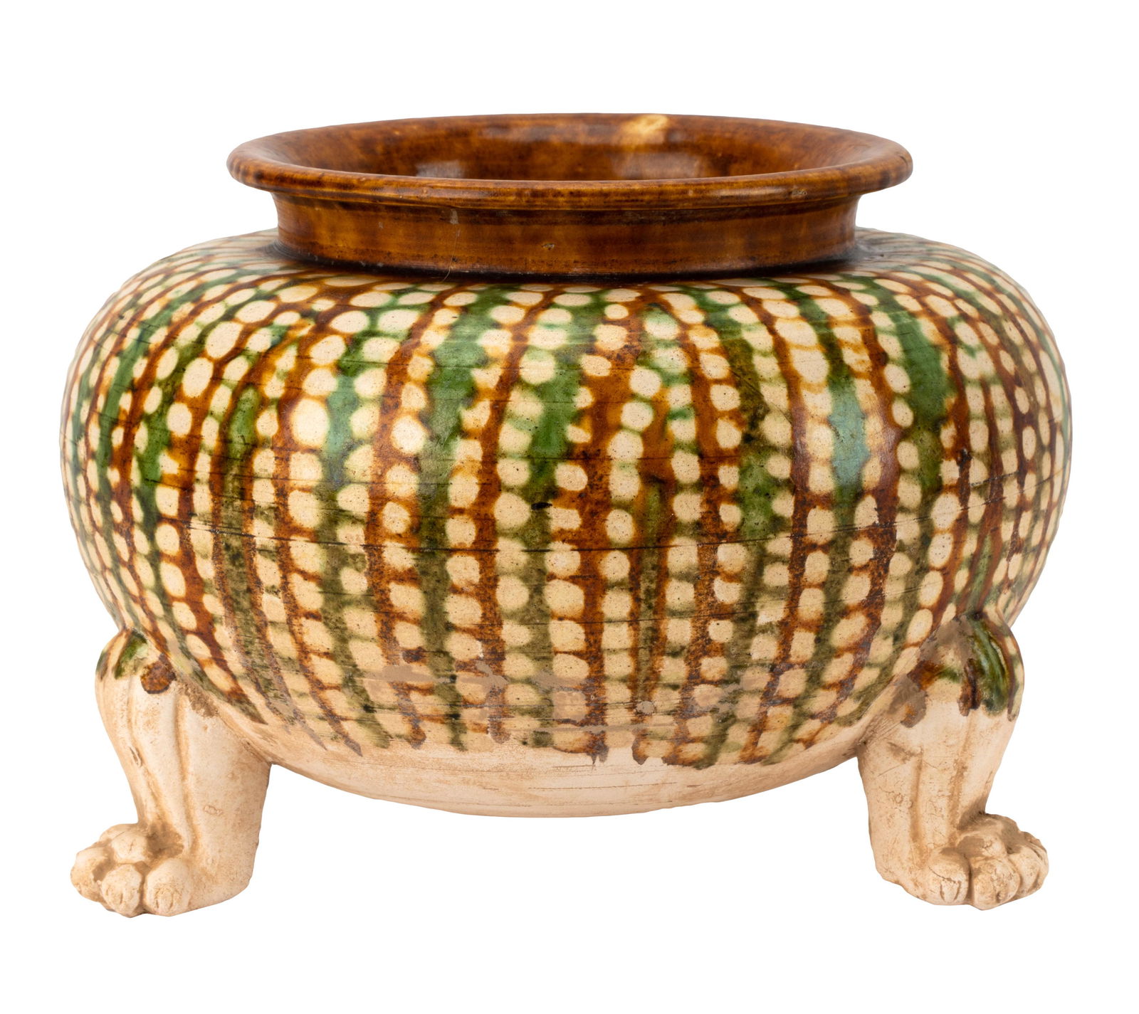 Chinese Sancai Glazed Tripod Jar (1 of 10)