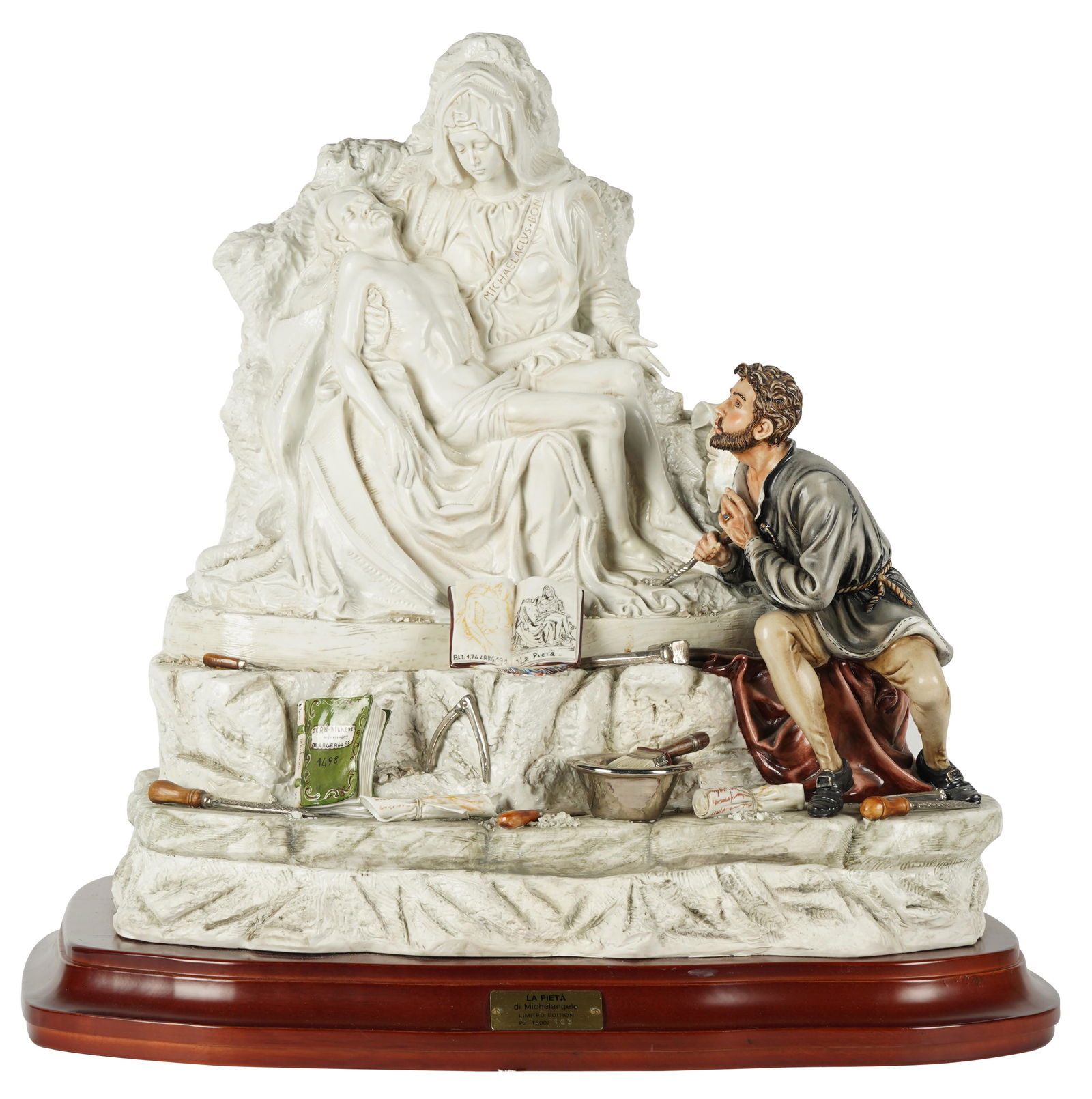 Capodimonte Porcelain Figural Group "La Pieta di Michelangelo" (1 of 12)