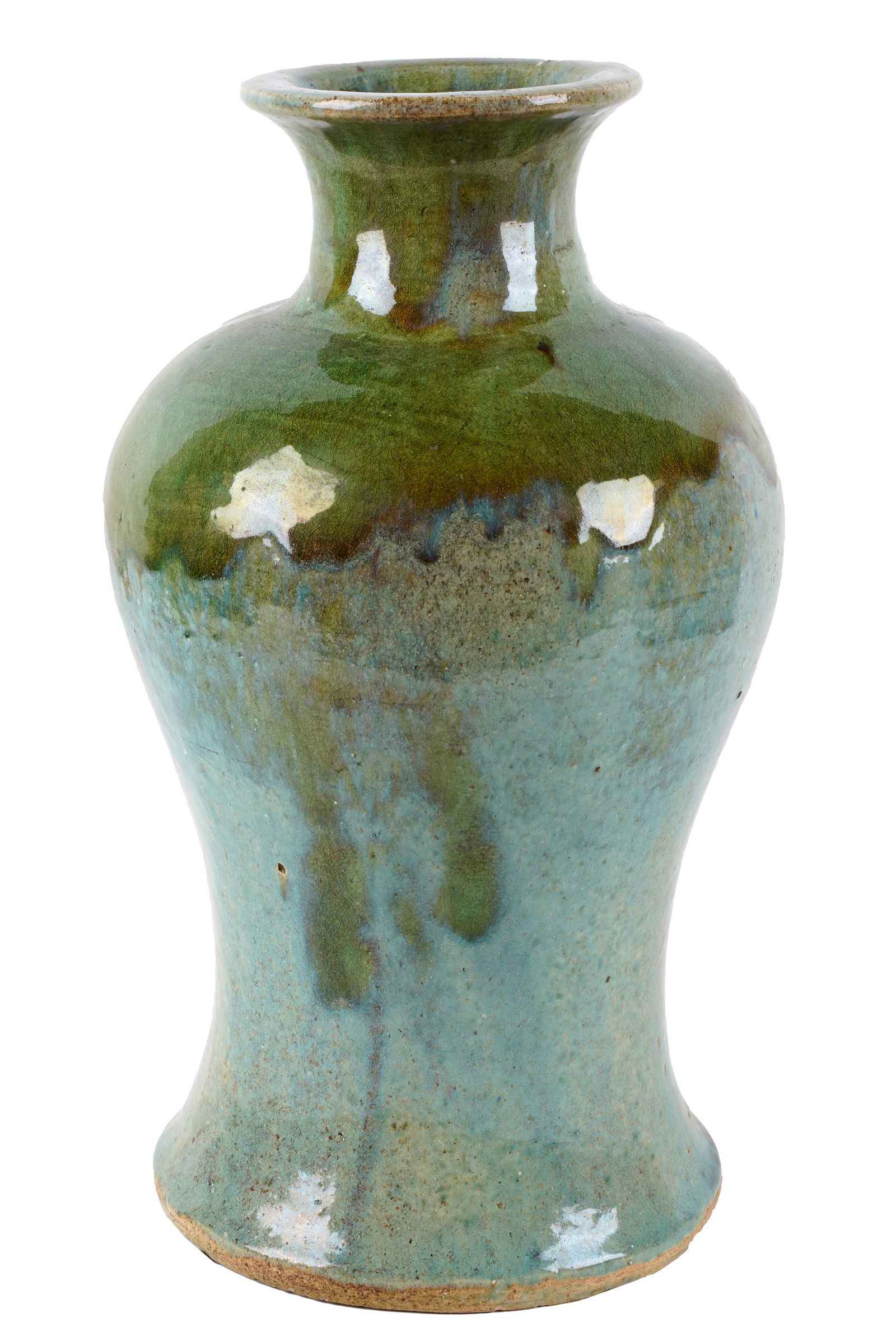 Chinese-Style Glazed Ceramic Vase (1 of 9)