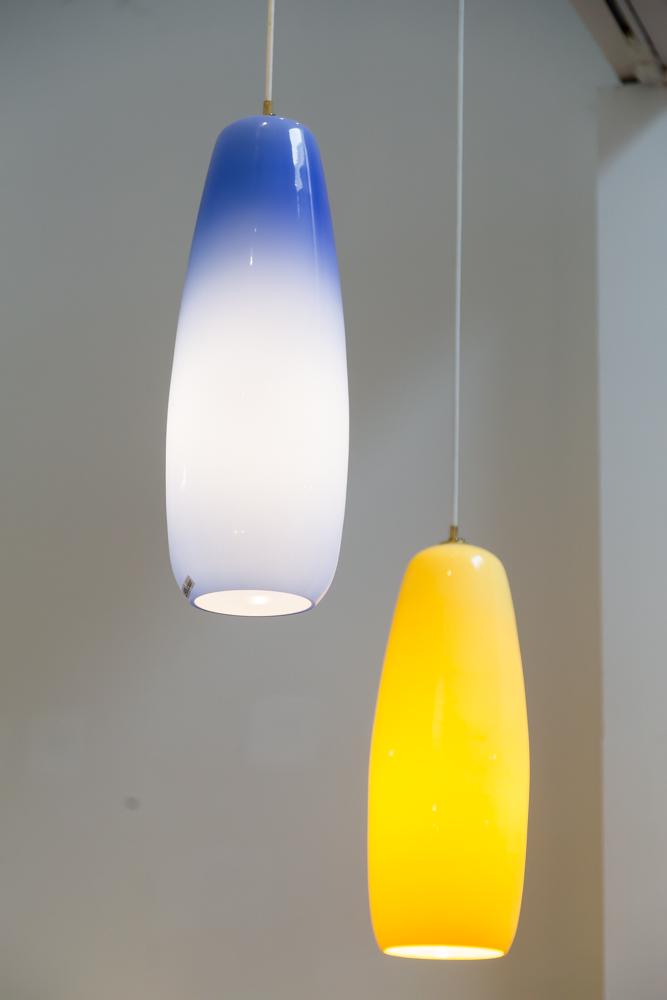 Alessandro Pianon for Vistosi: Two Italian Glass Hanging Light Fixtures (1 of 11)