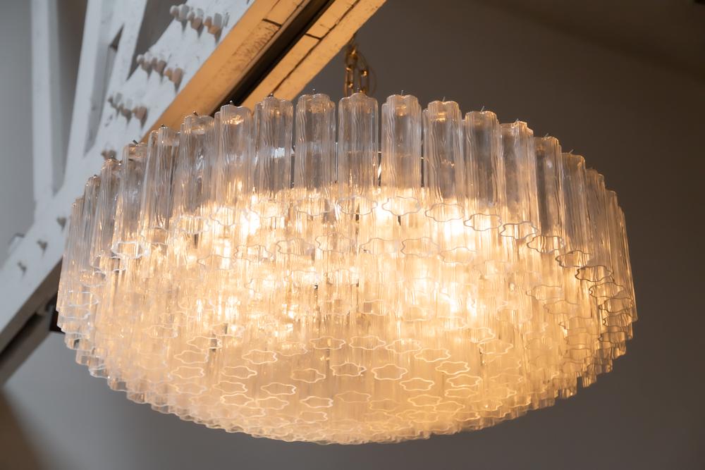 Italian Modern Glass Drop Chandelier (1 of 9)