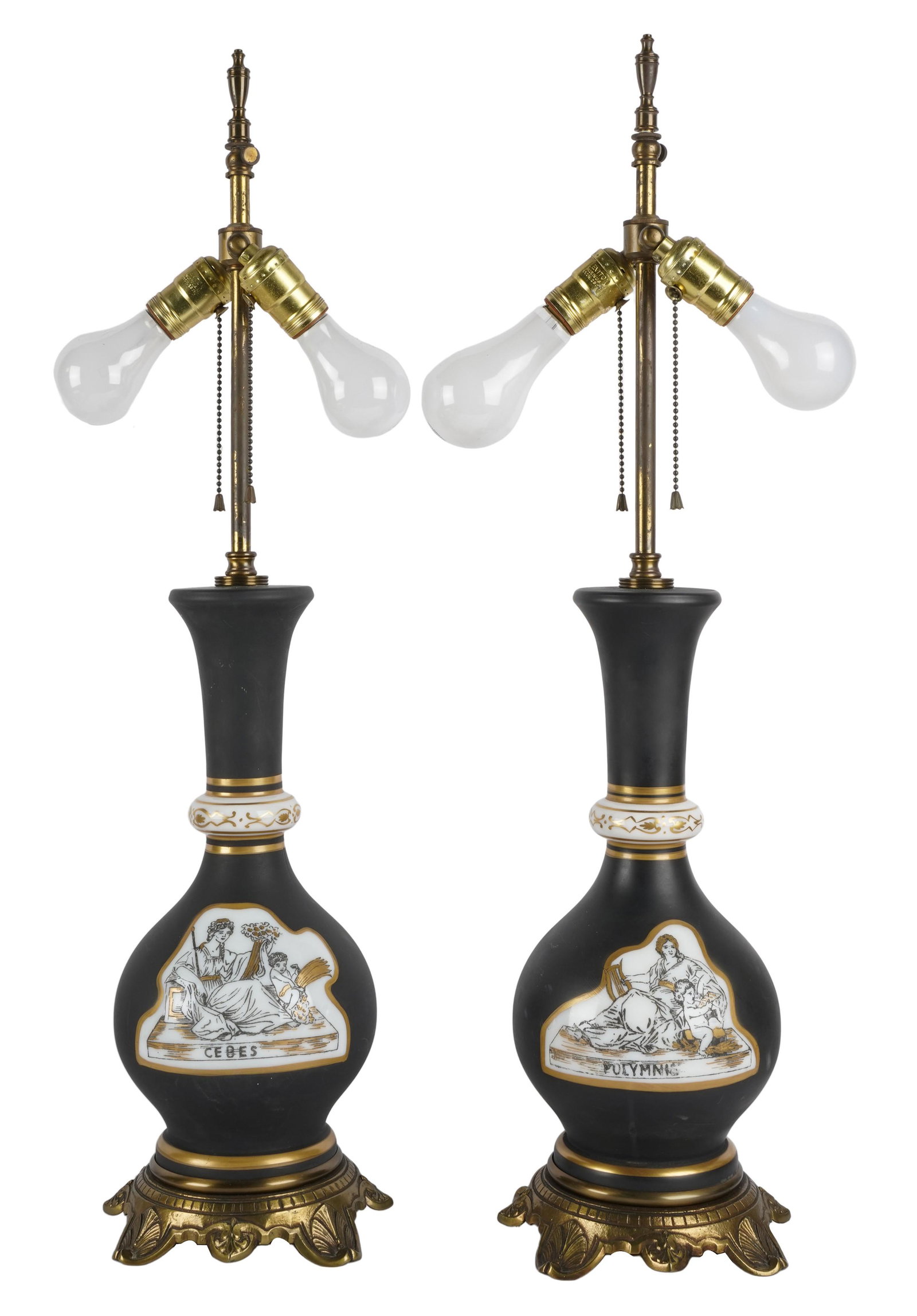 Pair of Gilt Metal-Mounted Porcelain Table Lamps (1 of 10)