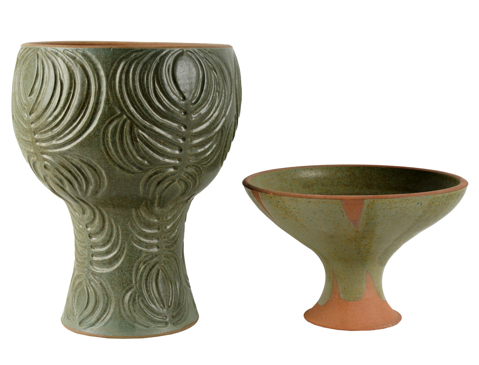 Robert Edwin Maxwell (B. 1929): Two Large Pottery Vessels (1 of 8)