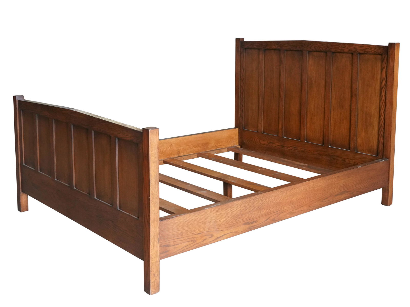 Arts and Crafts-Style Oak Bed (1 of 6)