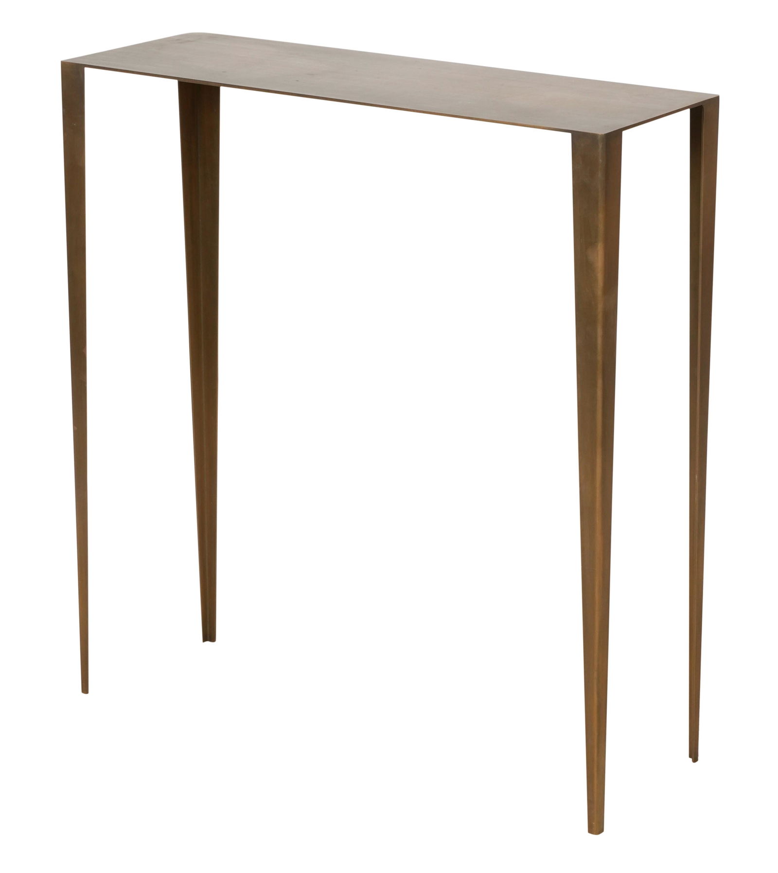 Modernist Brushed Steel Sofa Table (1 of 6)