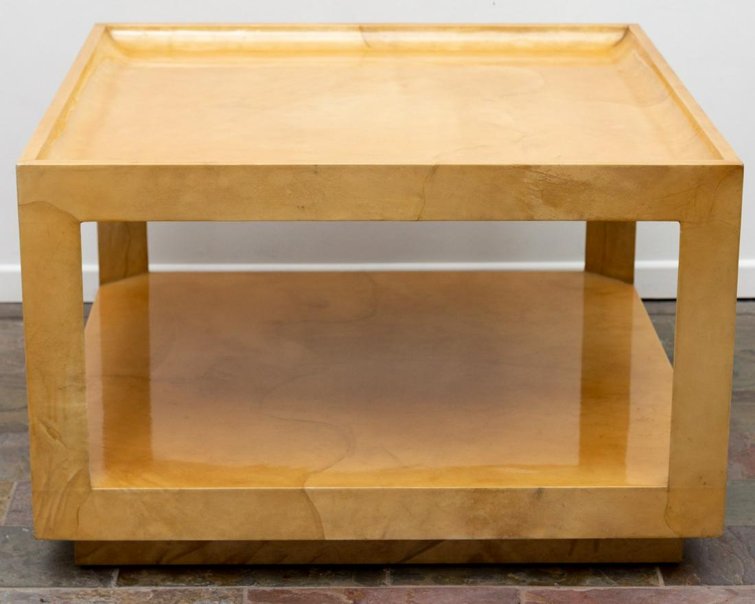 Karl Springer: Square End Table (1 of 7)