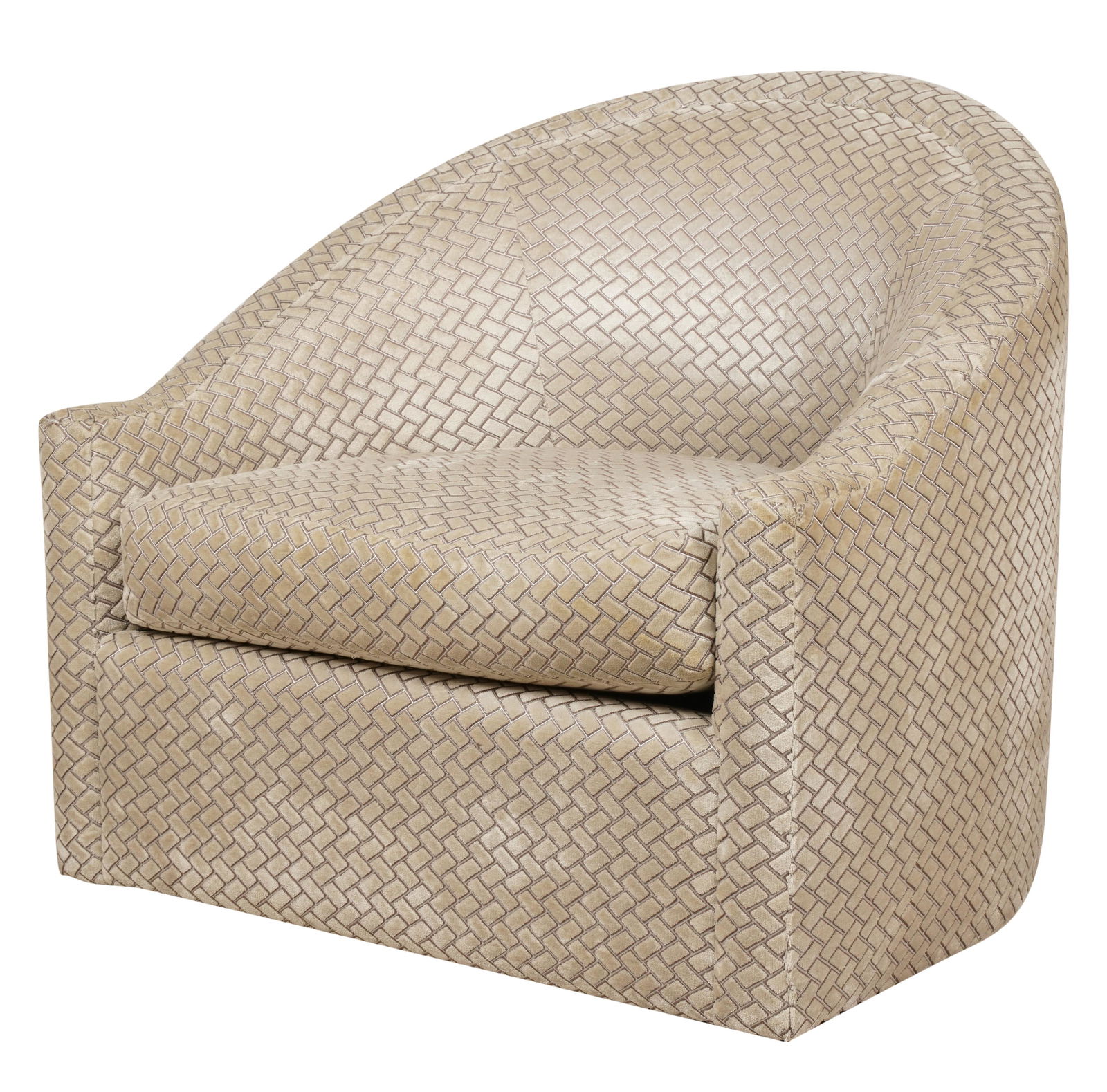 Michael Smith Upholstered Swivel Armchair (1 of 9)