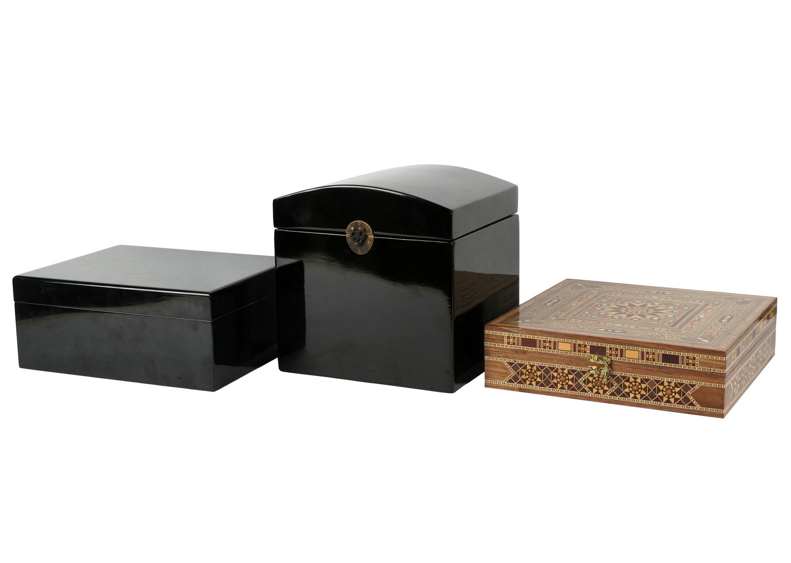 Three Assorted Wood Boxes (1 of 8)