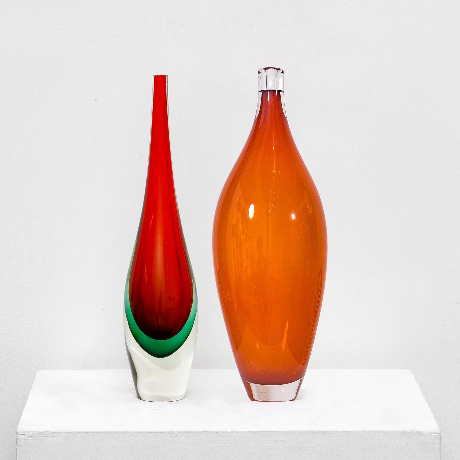 Two Large Mid-Century Modern Glass Vases (1 of 20)