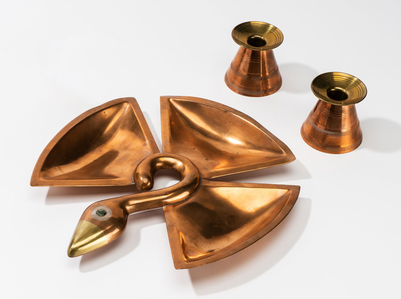 Three Modernist Copper Table Articles (1 of 11)
