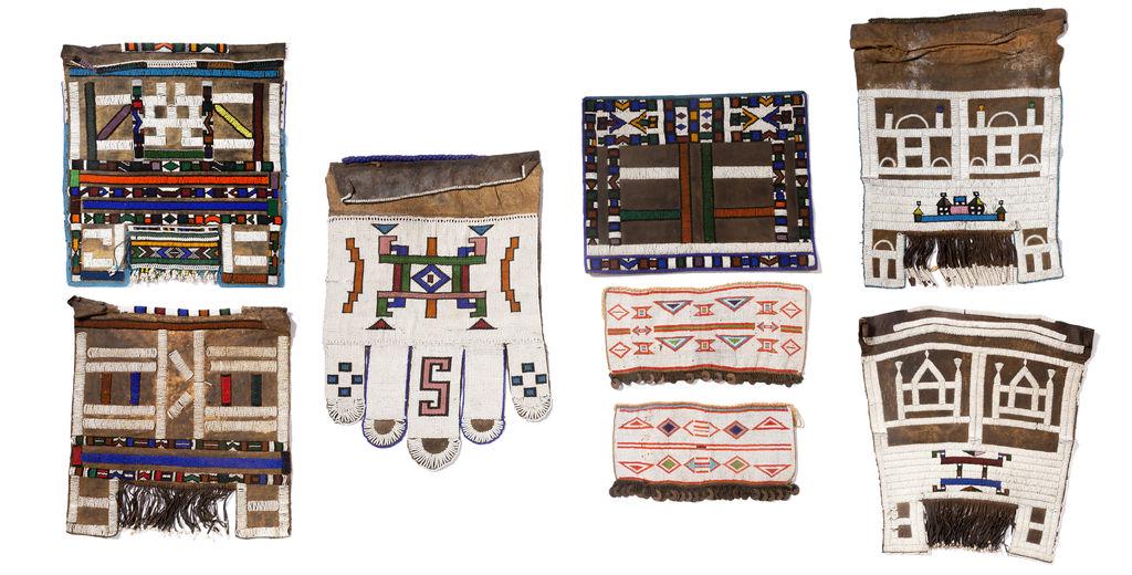 Collection of Eight African Beaded Aprons (1 of 20)