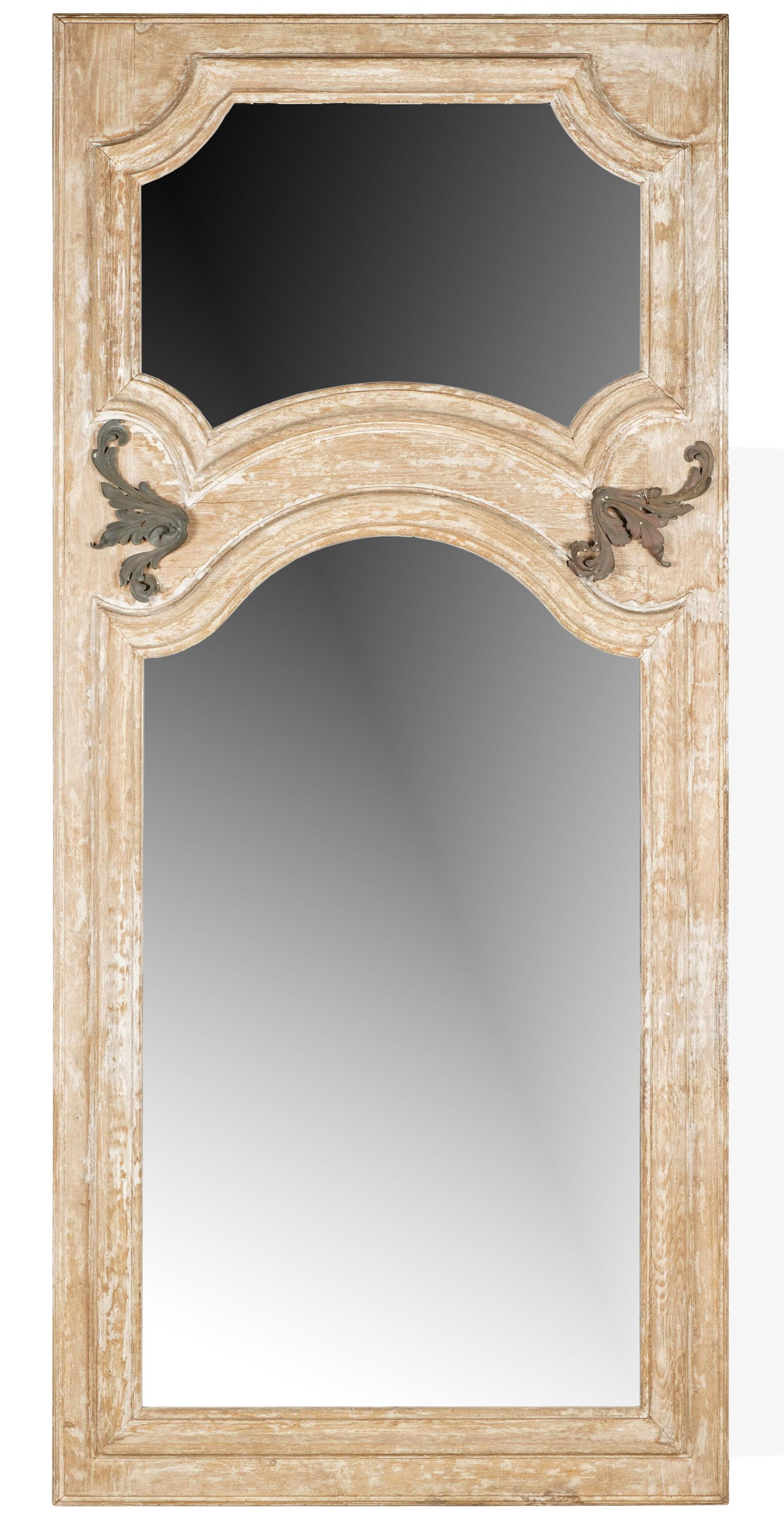 Rustic Painted Trumeau Mirror (1 of 8)