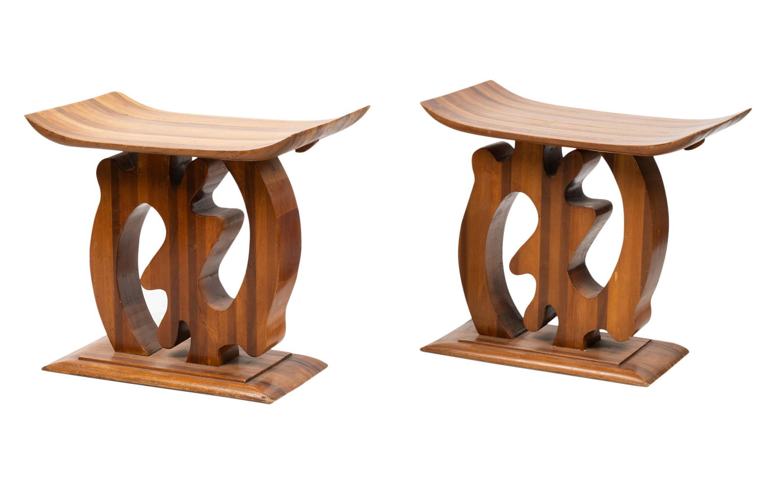 Pair Of Vintage Sculptural Side Tables Auction