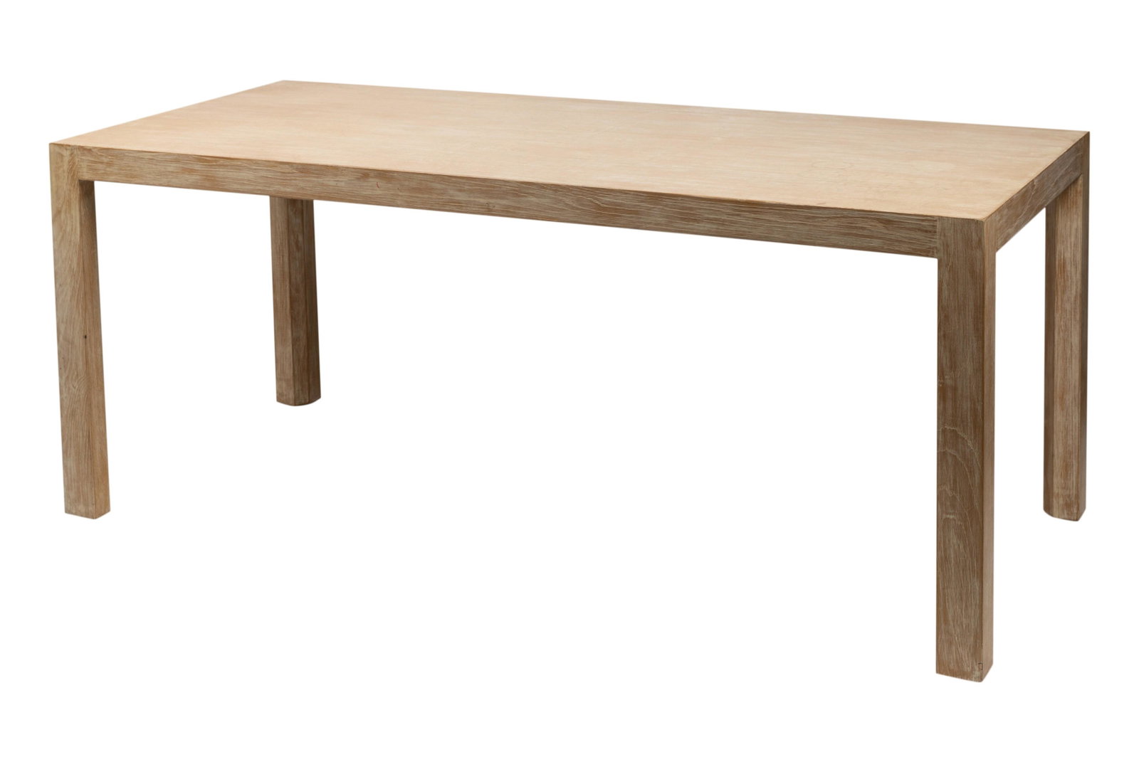 Modernist Bleached Oak Dining Table: manufacturer unknown 29 1/2 x 72 1/4 x 32 in. (74.9 x 183.5 x 81.3 cm.) Provenance: Property from a Dennis and Leen Project