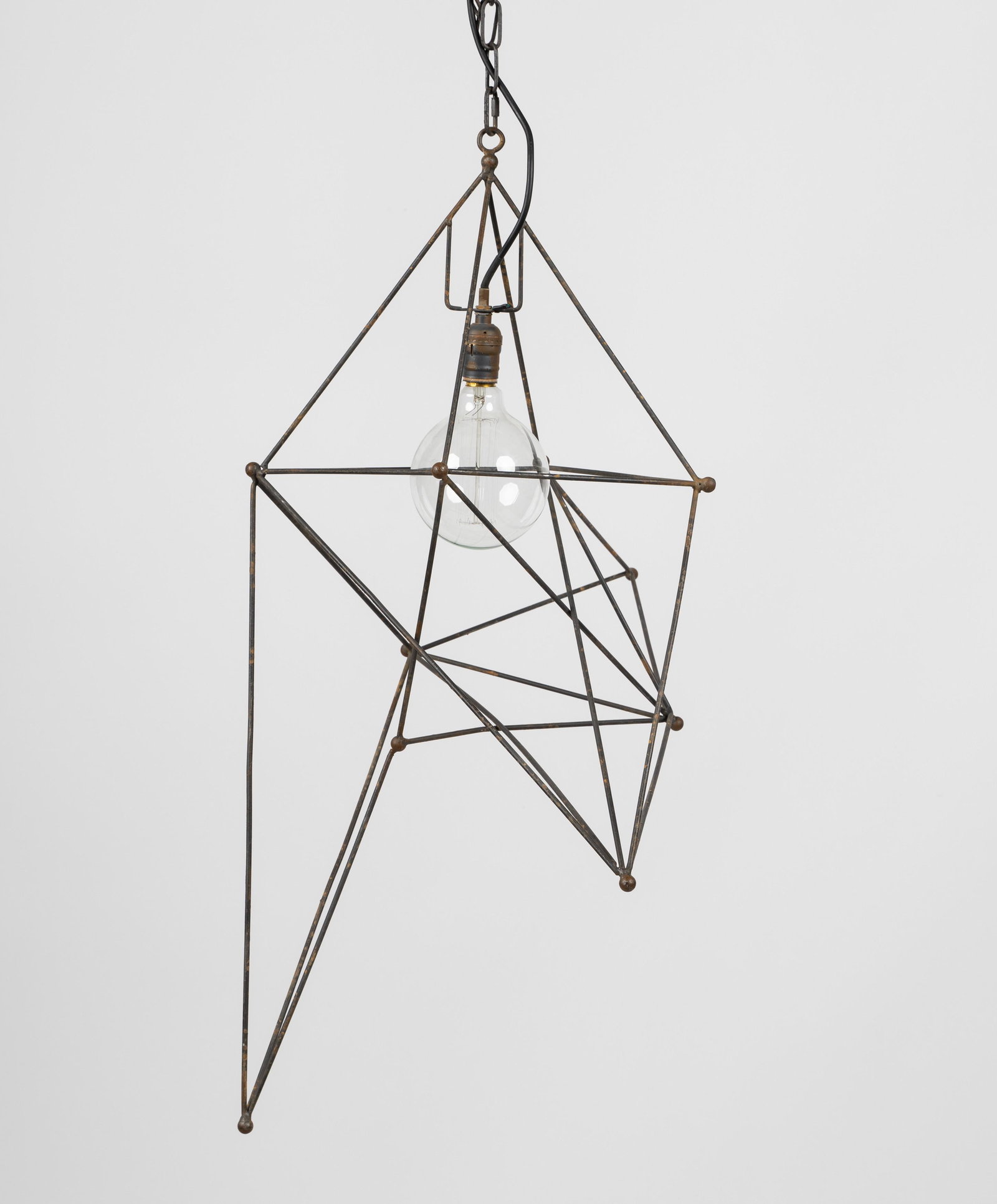 Modernist Metal Ceiling Light Fixture (1 of 9)