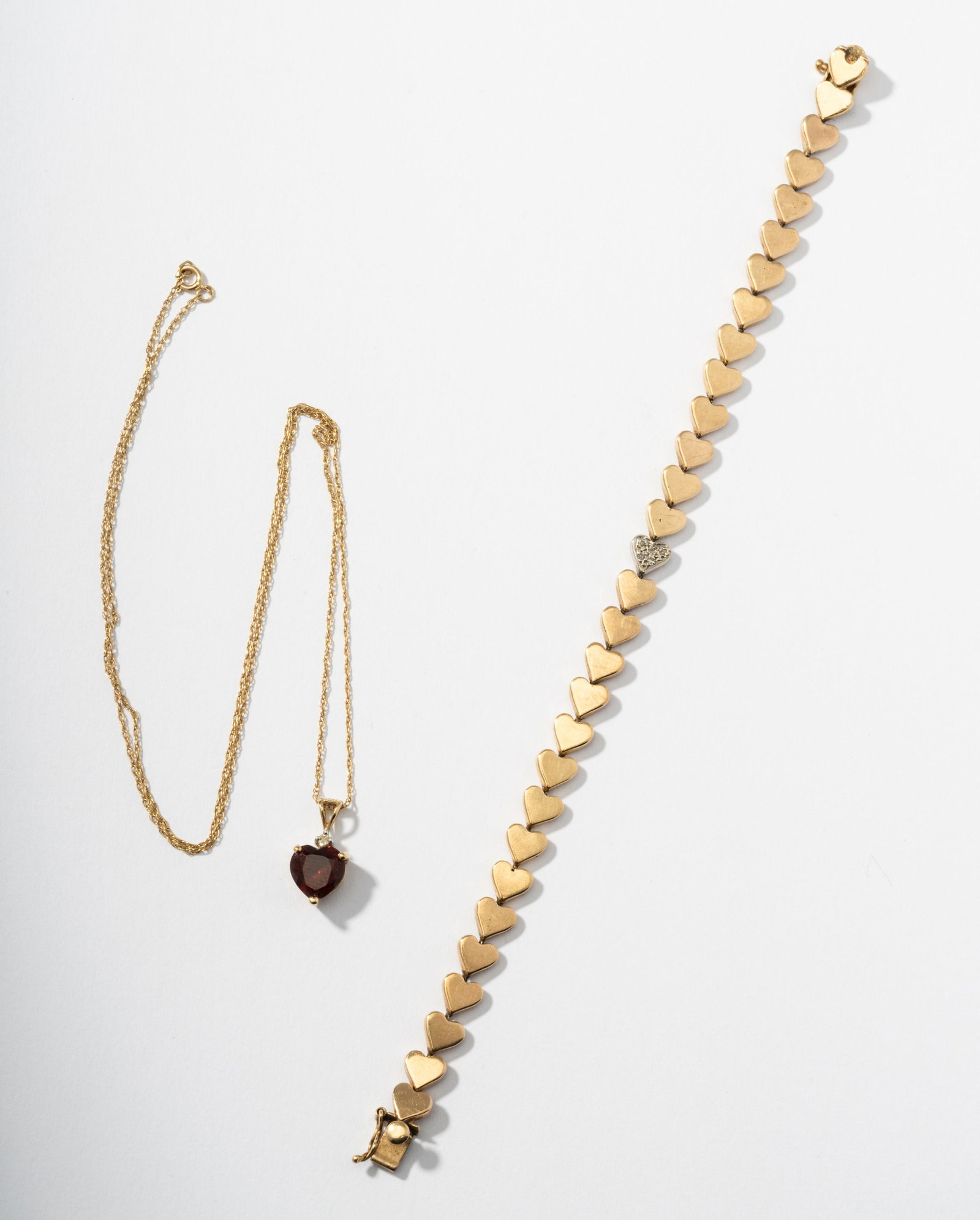 Two 14 Karat Yellow Gold Jewelry Items (1 of 8)