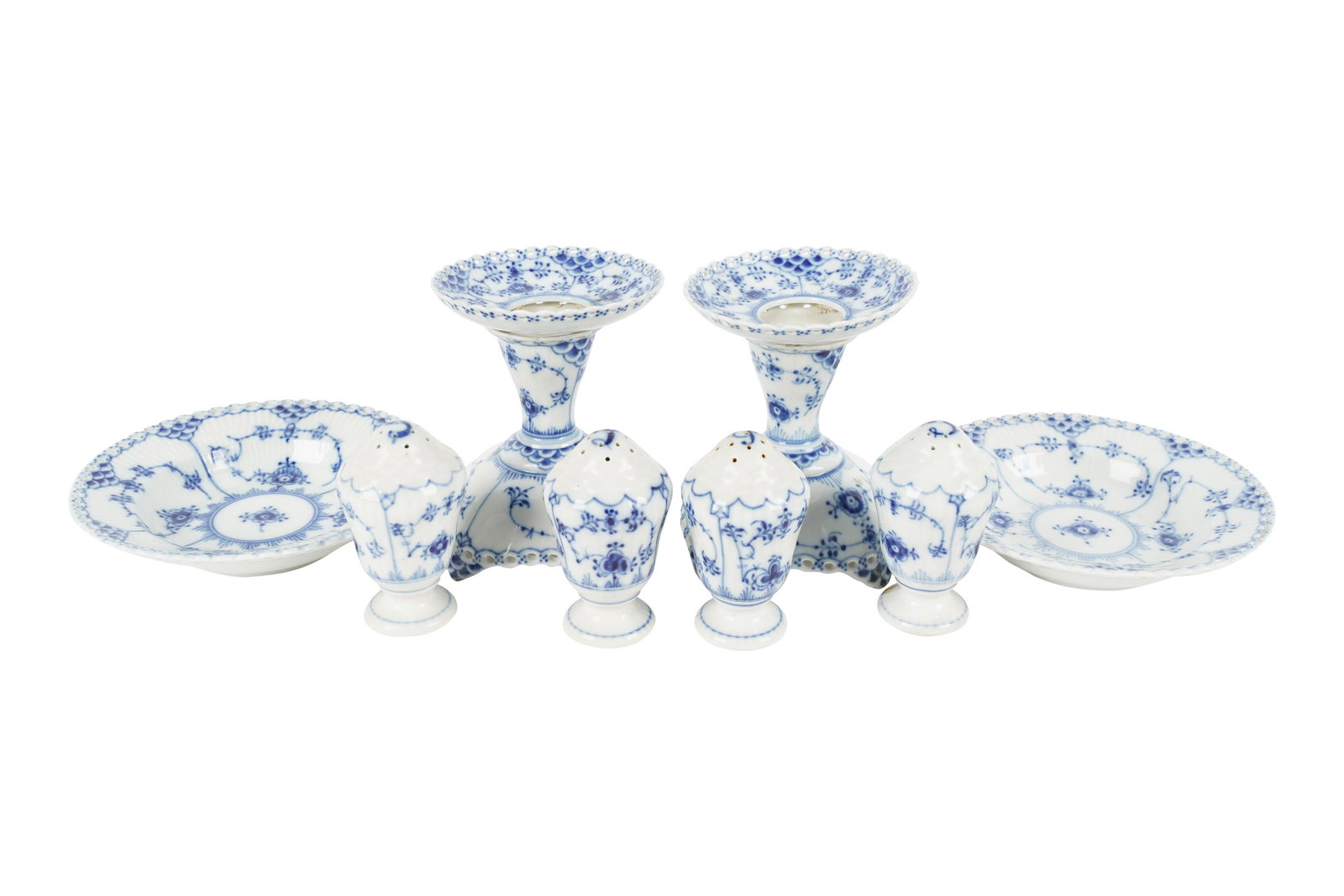 Group of Royal Copenhagen Blue Fluted Porcelain Table Articles (1 of 8)