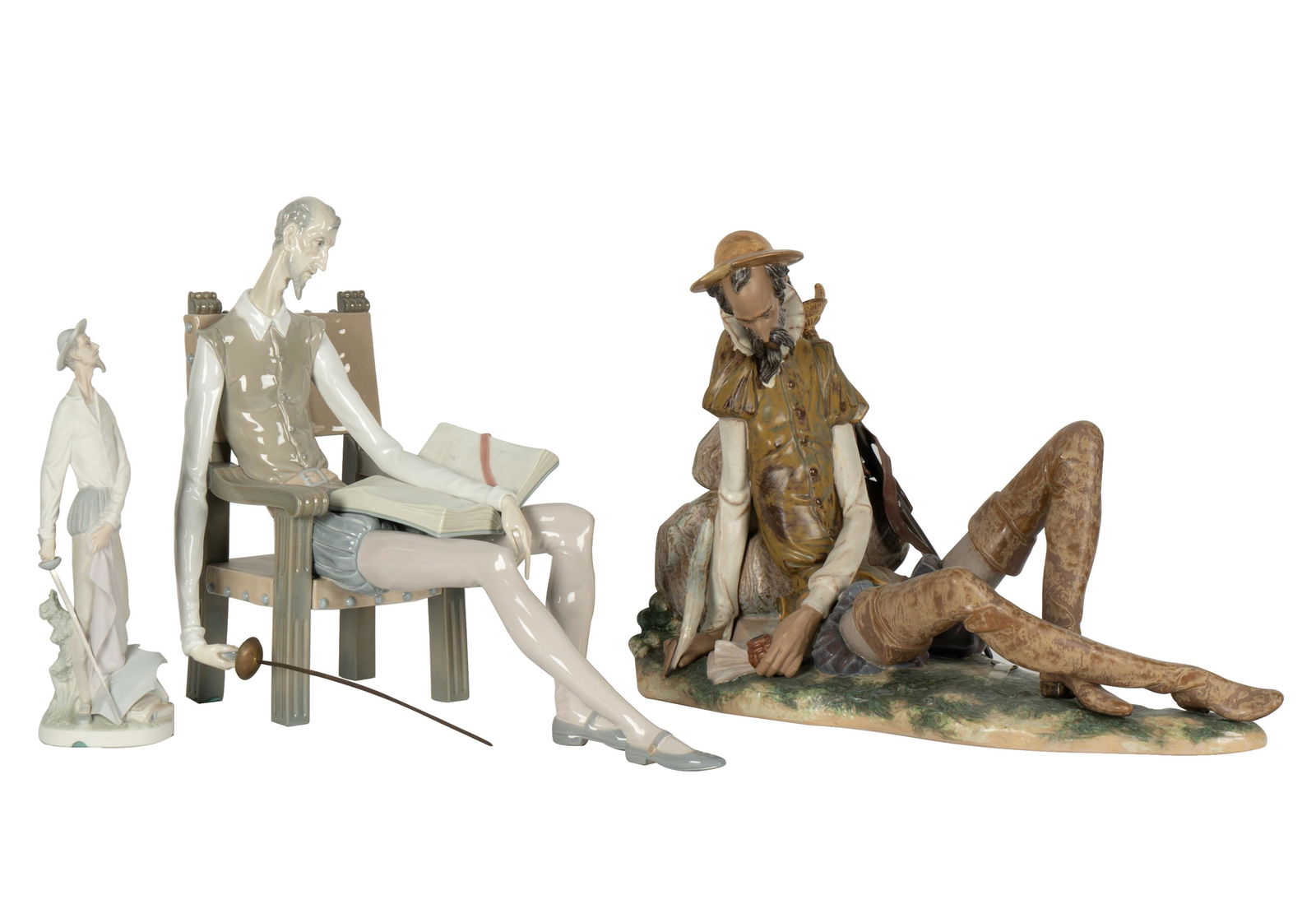 Three Lladro Don Quixote Porcelain Figures (1 of 17)