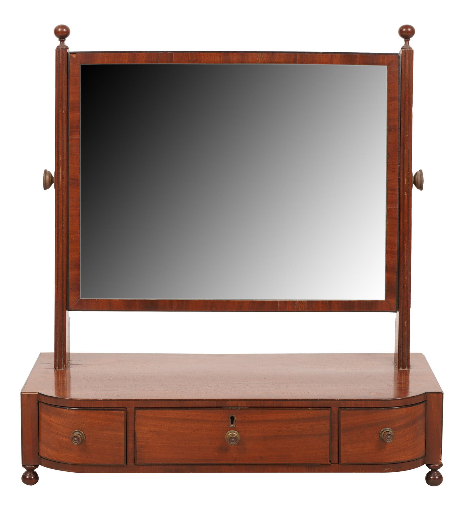 English Mahogany Shaving Mirror (1 of 11)