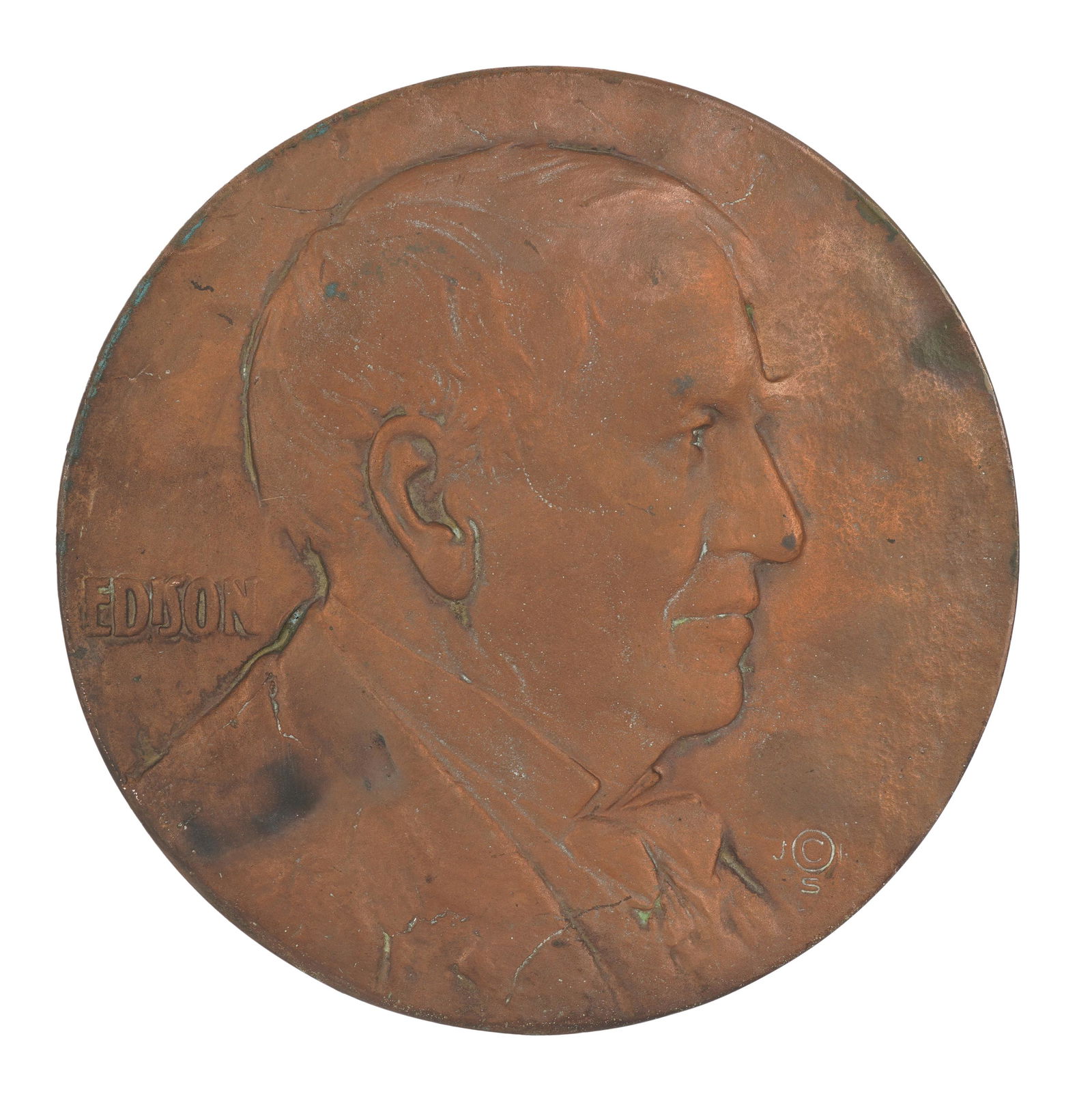 John R. Sinnock (1888 -1947): Portrait of Thomas Edison (1 of 8)