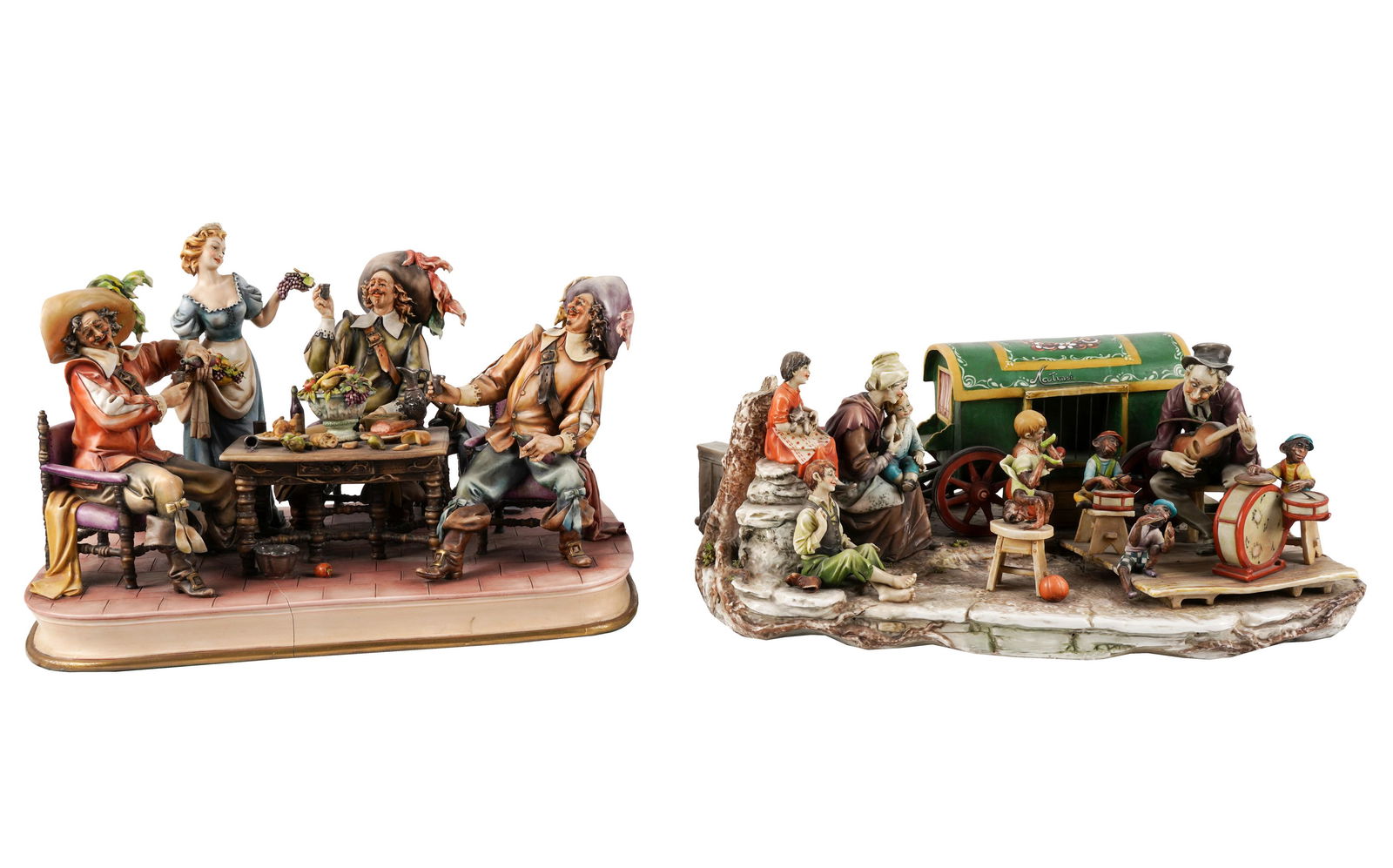 Two Antonio Borsato Porcelain Figural Groups (1 of 13)