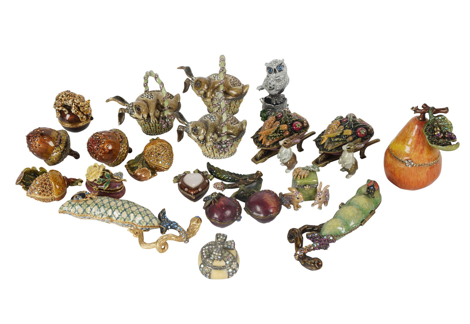 Collection of Assorted Jay Strongwater Pill Boxes (1 of 17)