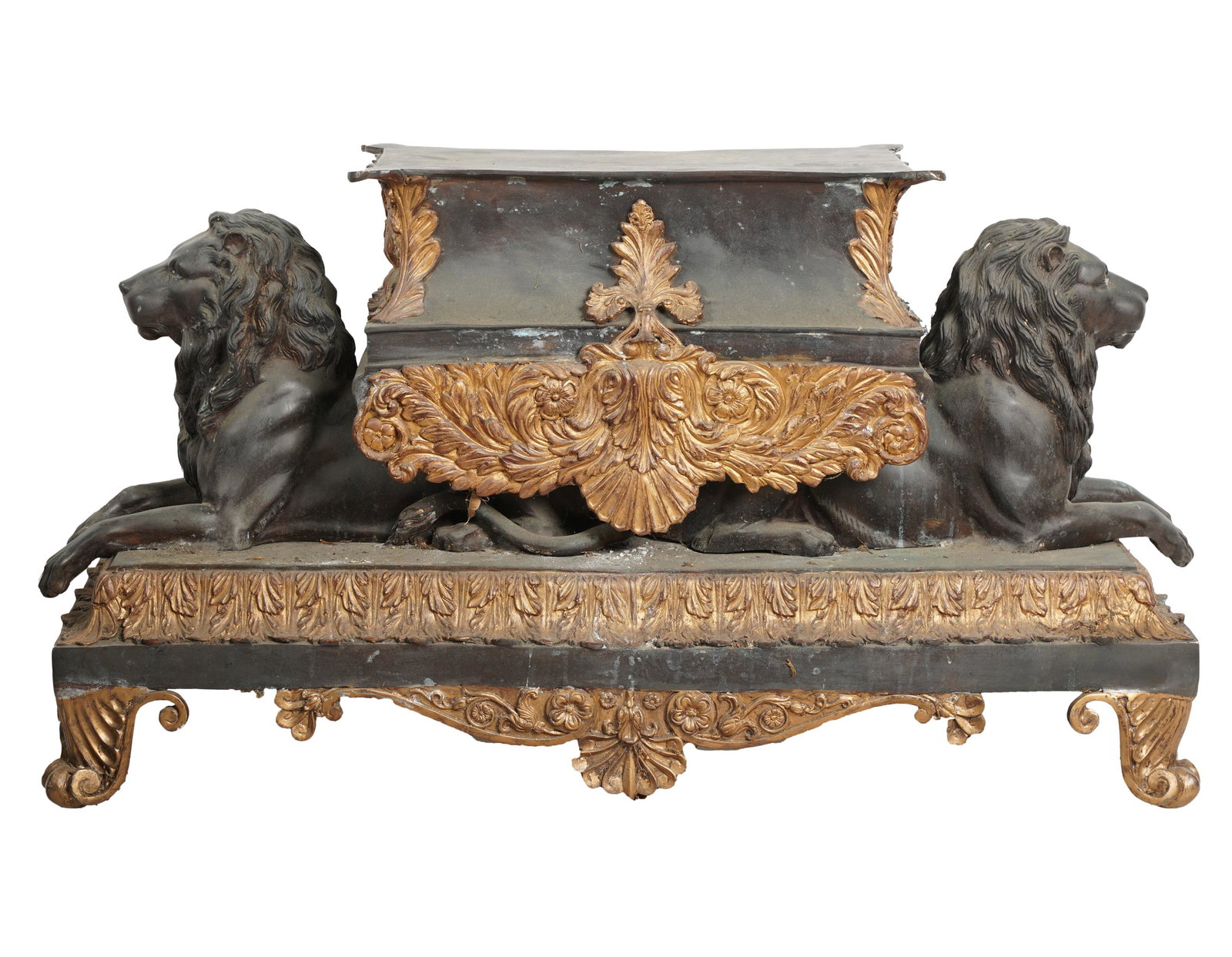 Gilt and Patinated Bronze Pedestal (1 of 15)