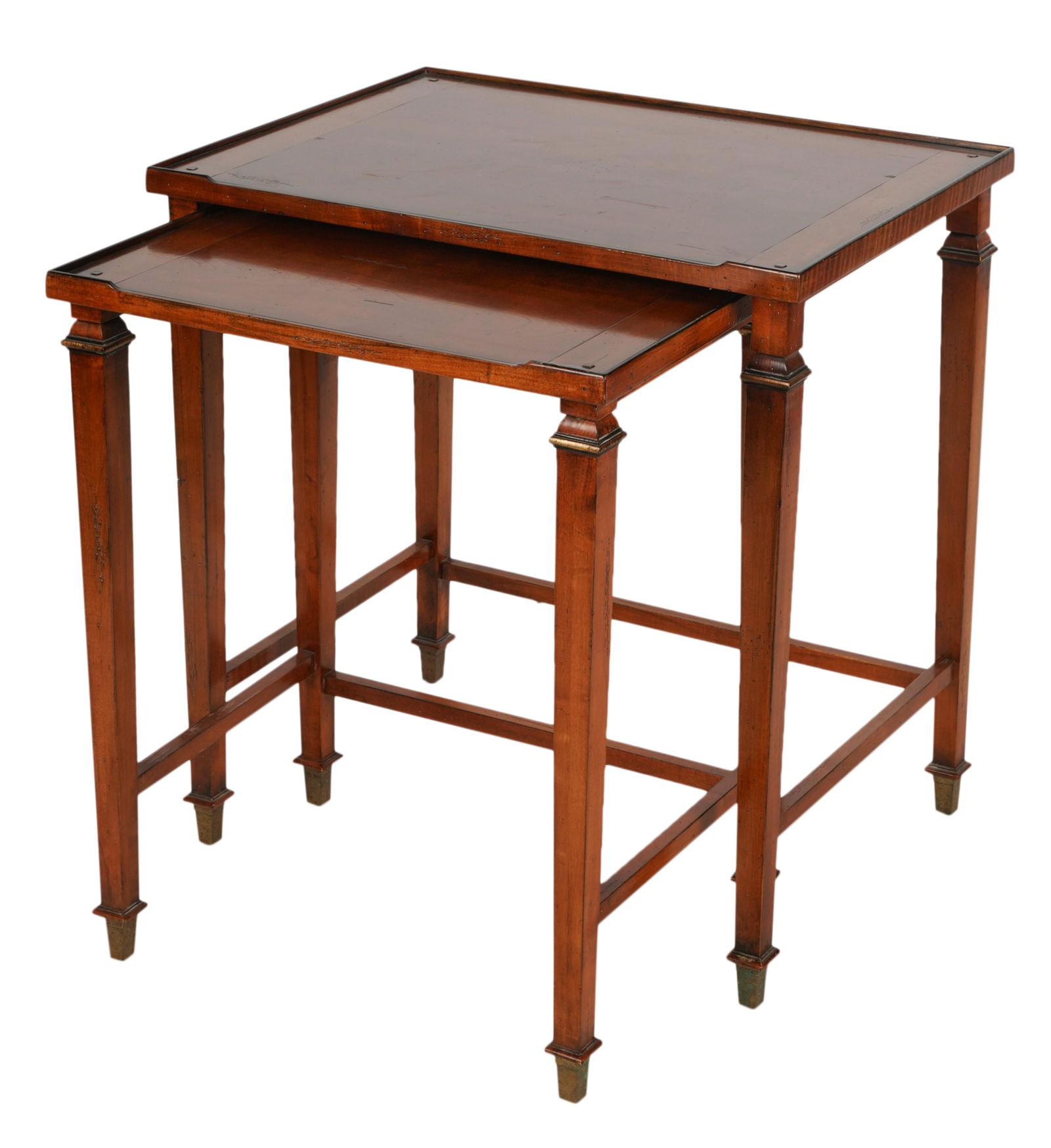 Pair of Mahogany Nesting Tables (1 of 11)