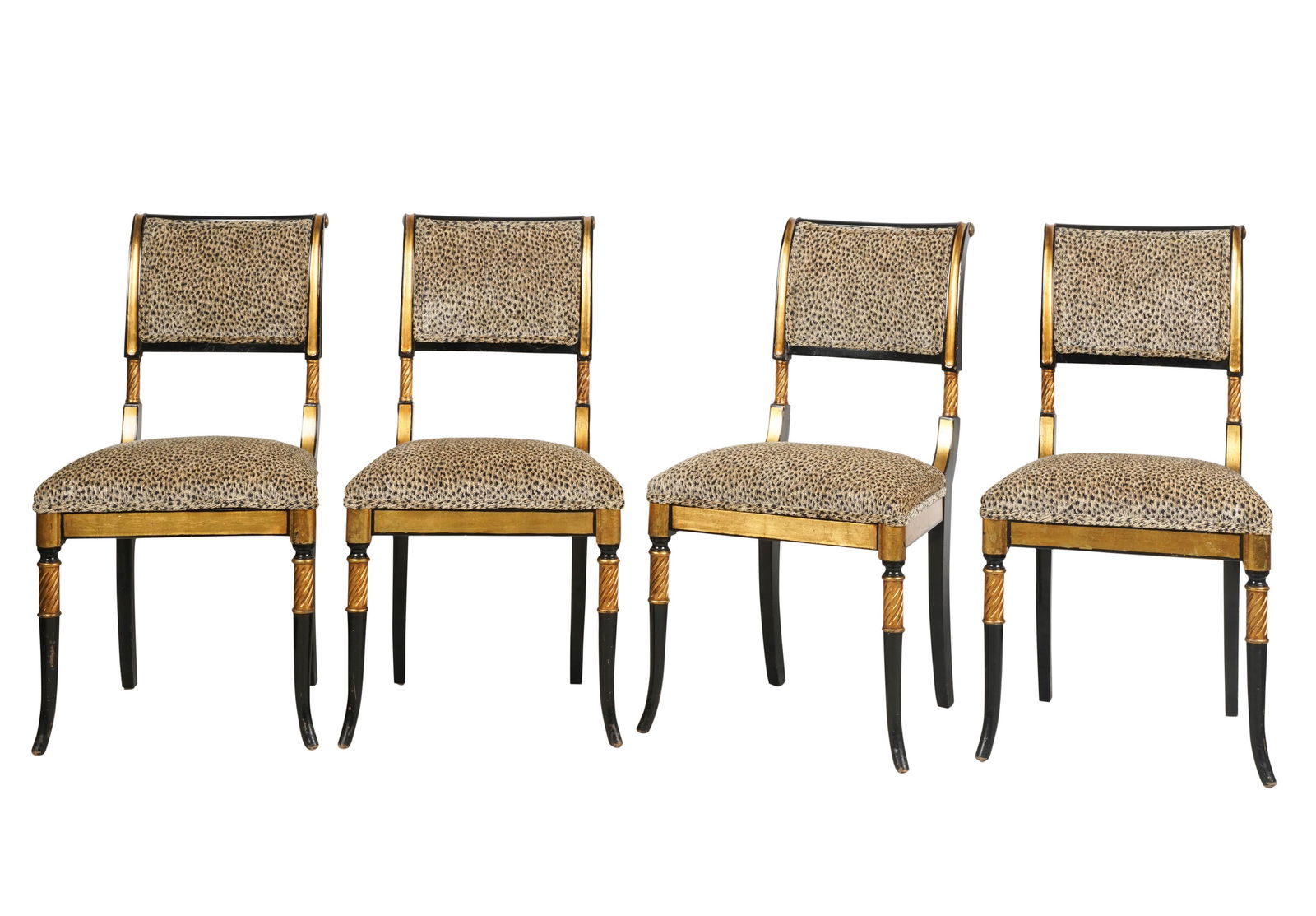 Collection of Larry Flynt: Set of Four Regency-Style Dining Chairs (1 of 10)