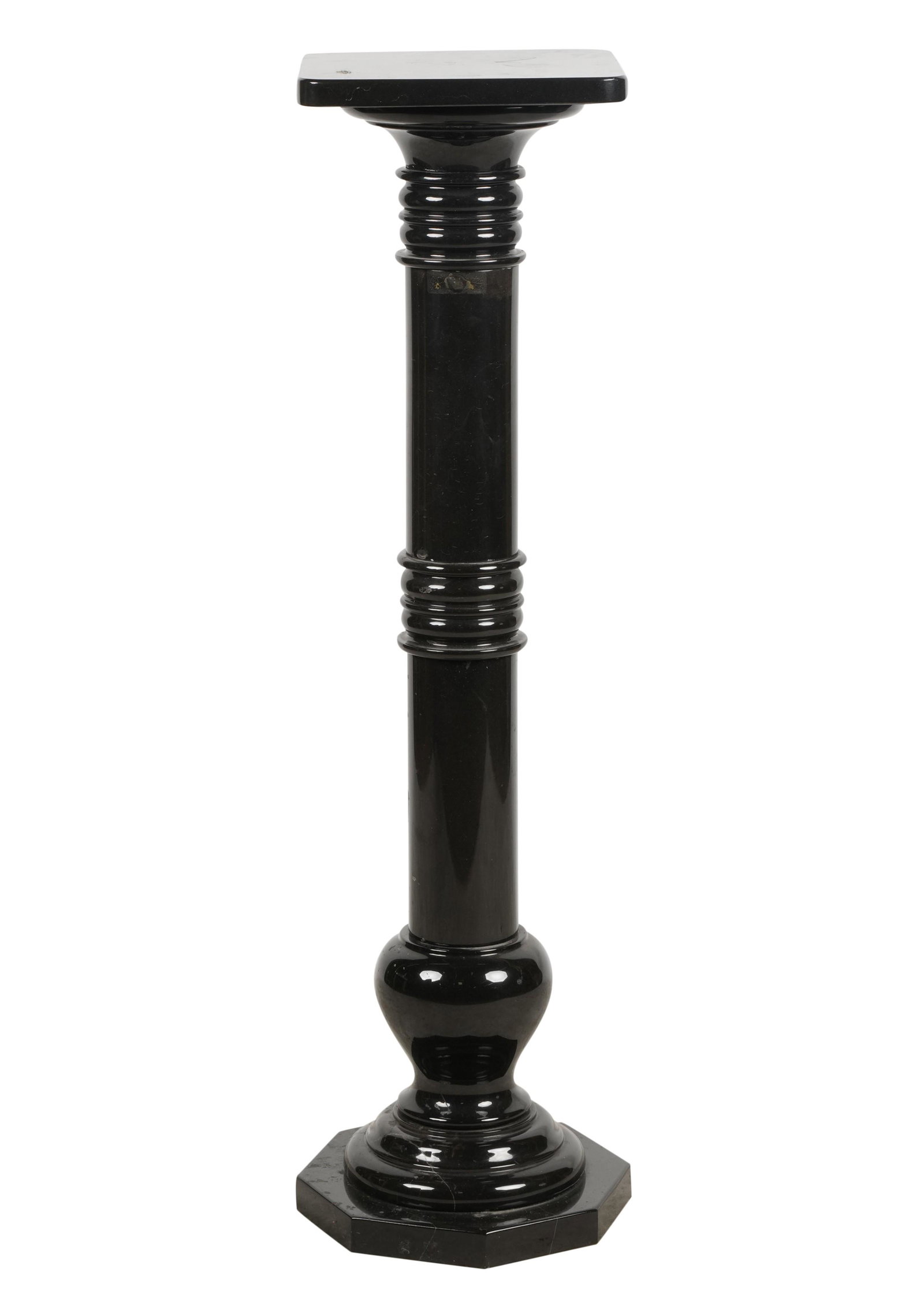 Collection of Larry Flynt: Black Marble Pedestal (1 of 8)