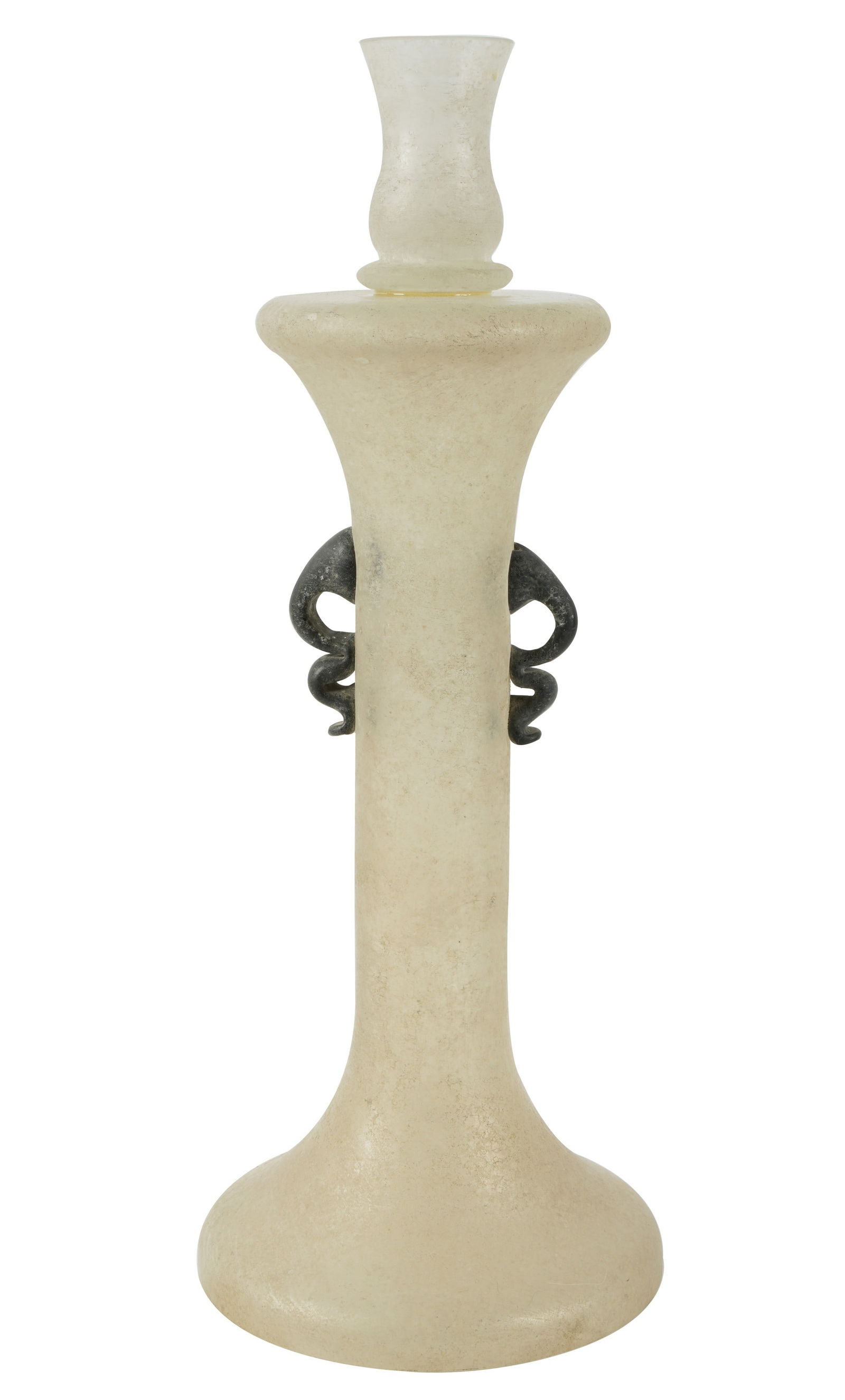 Italian Scavo Glass Candlestick (1 of 20)