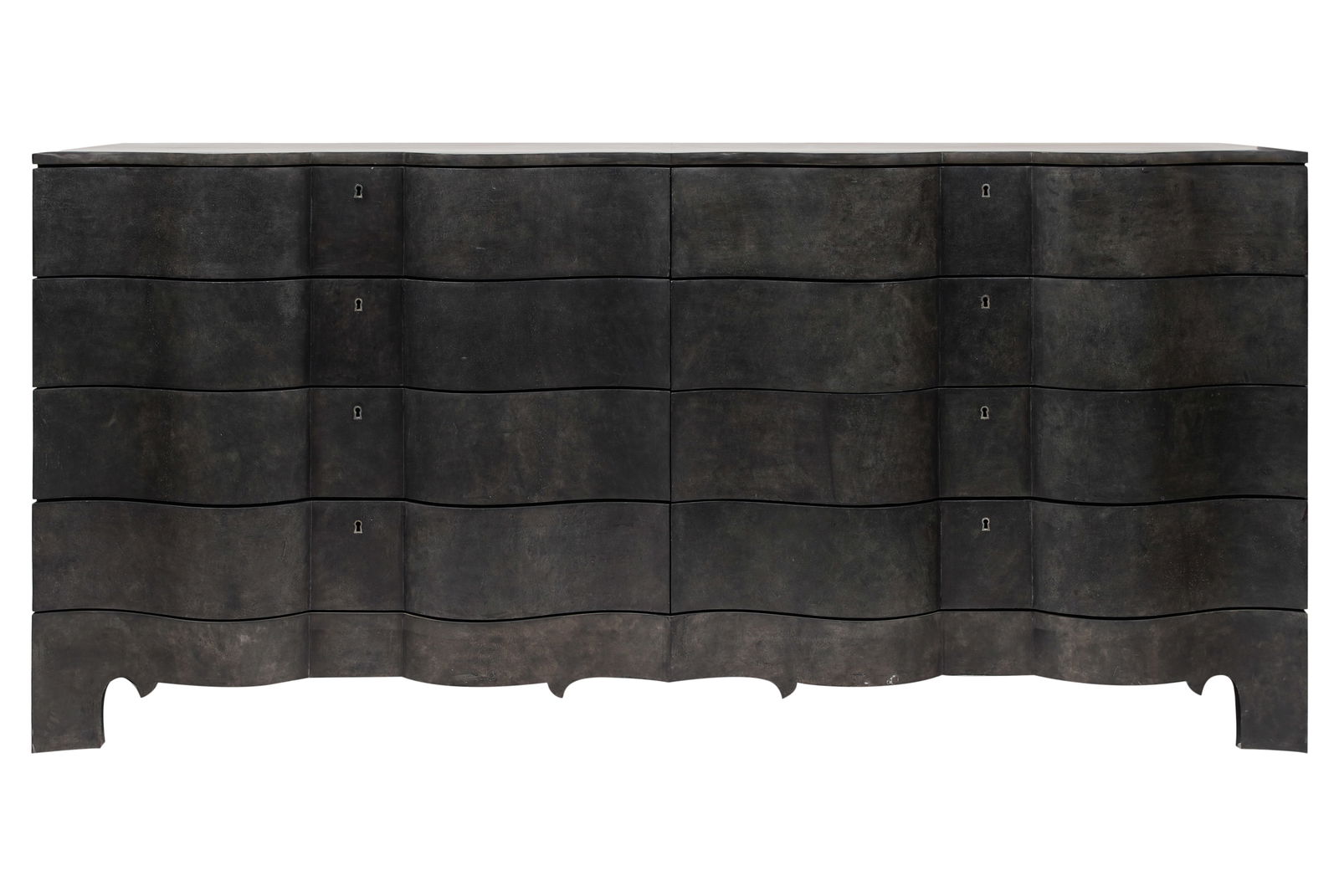 Goatskin Parchment-Veneered Chest of Drawers (1 of 11)