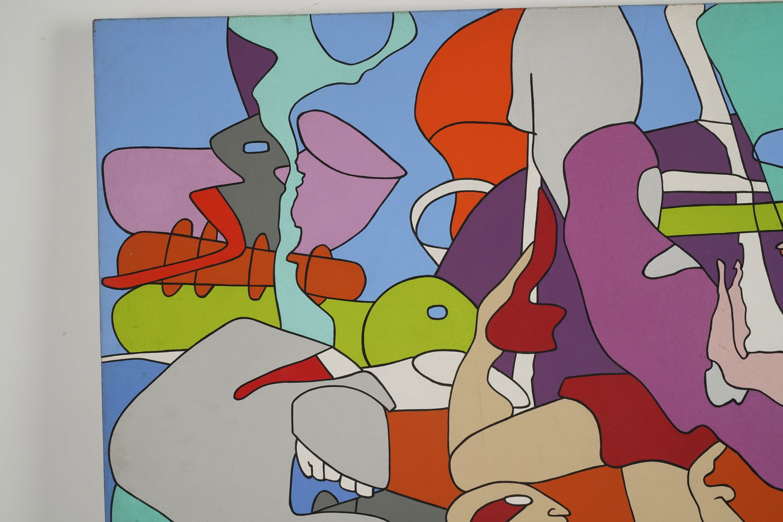 Joan Worth (1934-2006): Untitled (Abstract Figures) (1 of 12)