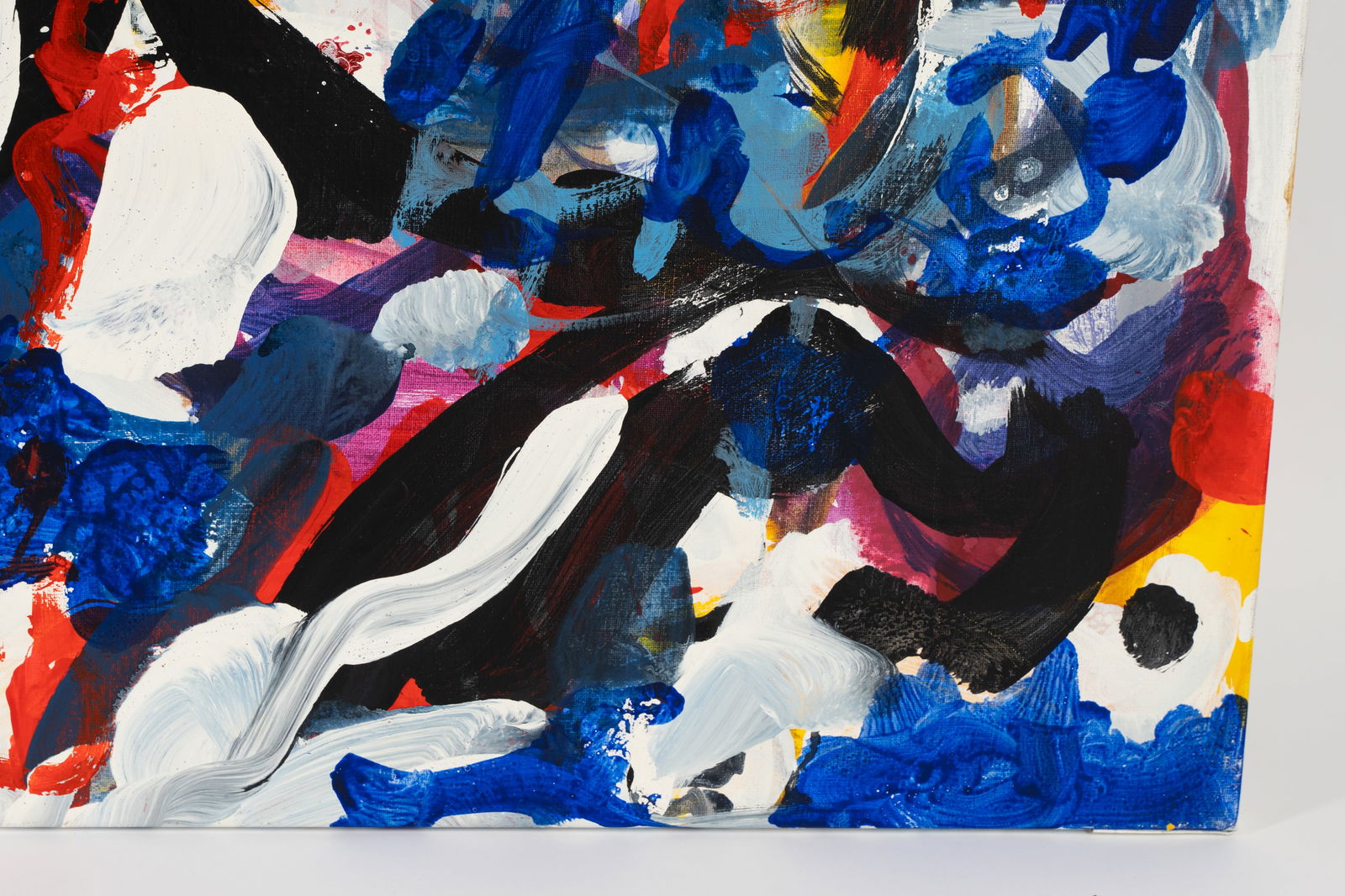 Jacques Poulain (b. 1937): Two Multi-Color Abstracts (1 of 19)