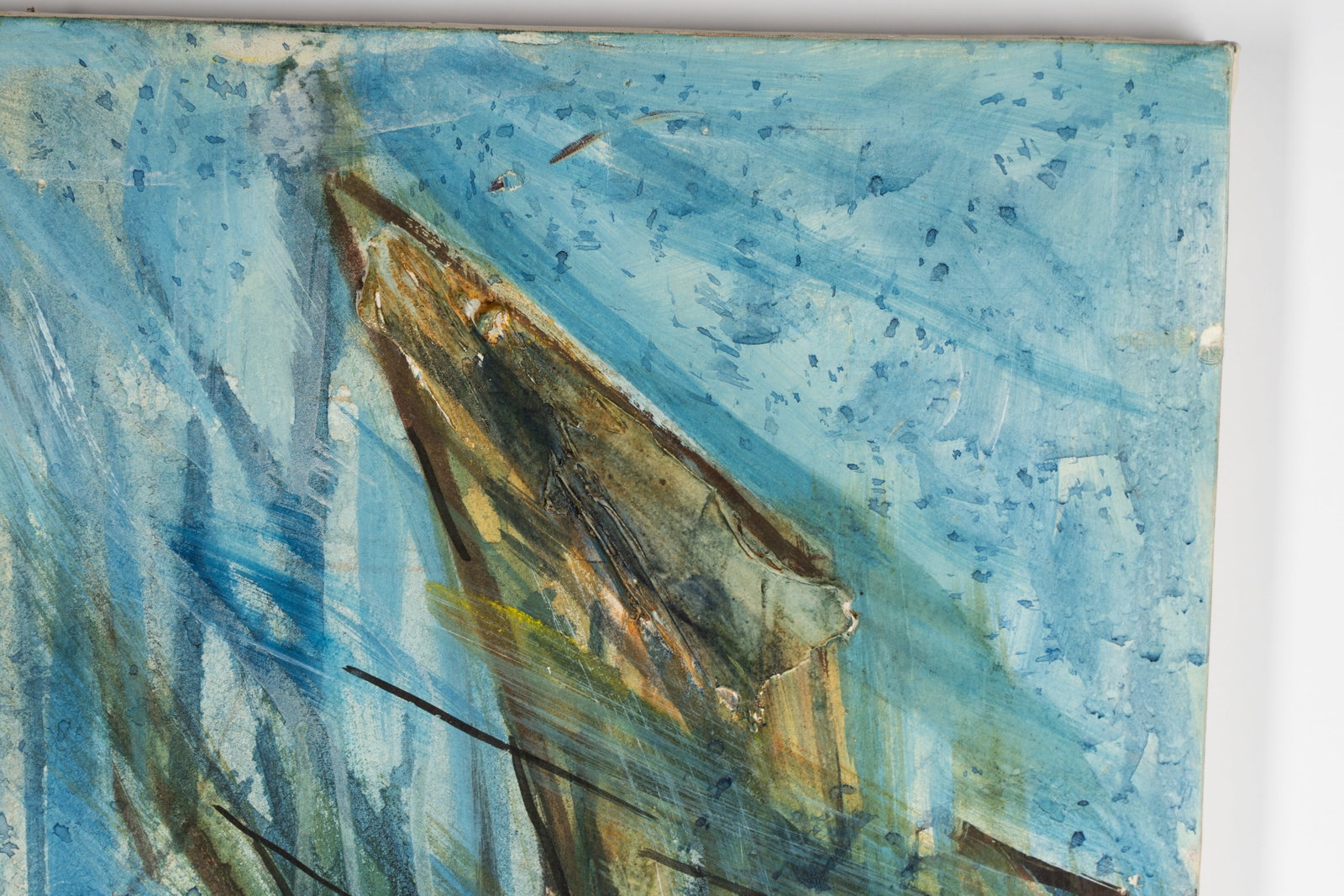 Henry Hartley (b. 1930): Door in The Mountain: Henry Hartley b. 1930 Door in The Mountain mixed media on canvas 1991; signed and dated lower left, signed again and titled verso 36 1/4 x 23 3/4 in. (92.1 x 60.3 cm.)