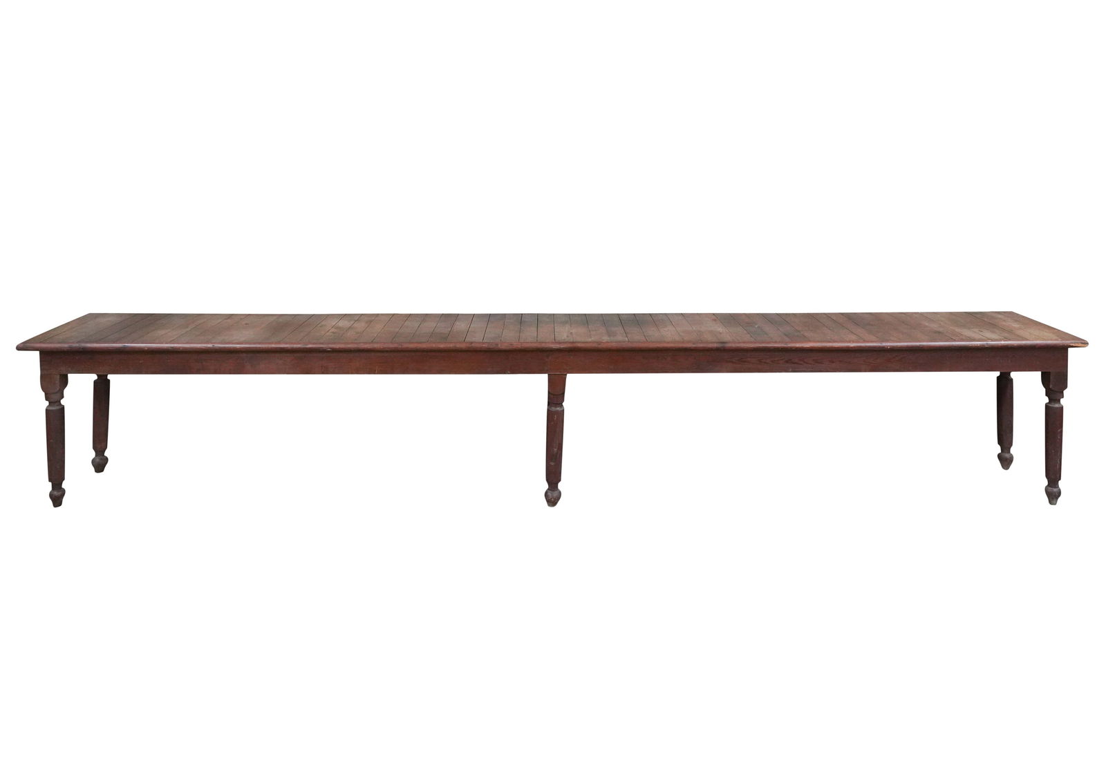 Rustic Stained Pine Table (1 of 7)