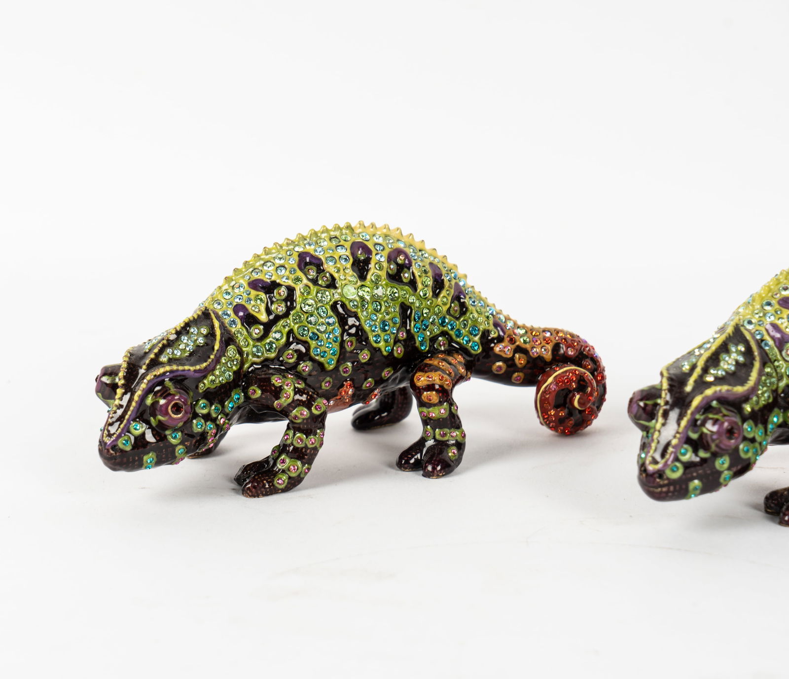 Three Jay Strongwater Louie Chameleon Figures (1 of 11)