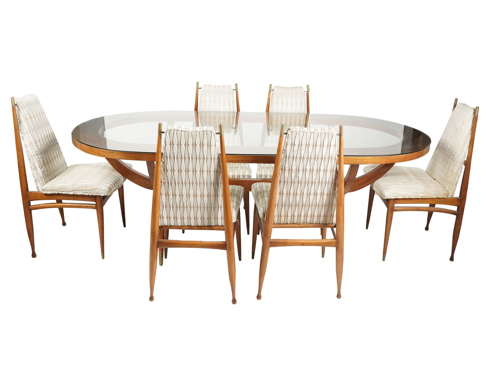Mid-Century Modern Dining Table and Six Chairs (1 of 13)