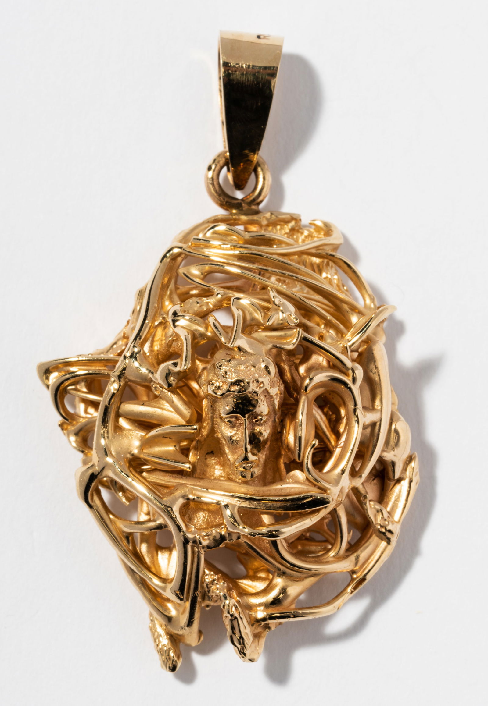 14 Karat Yellow Gold Religious Figure Pendant (1 of 6)