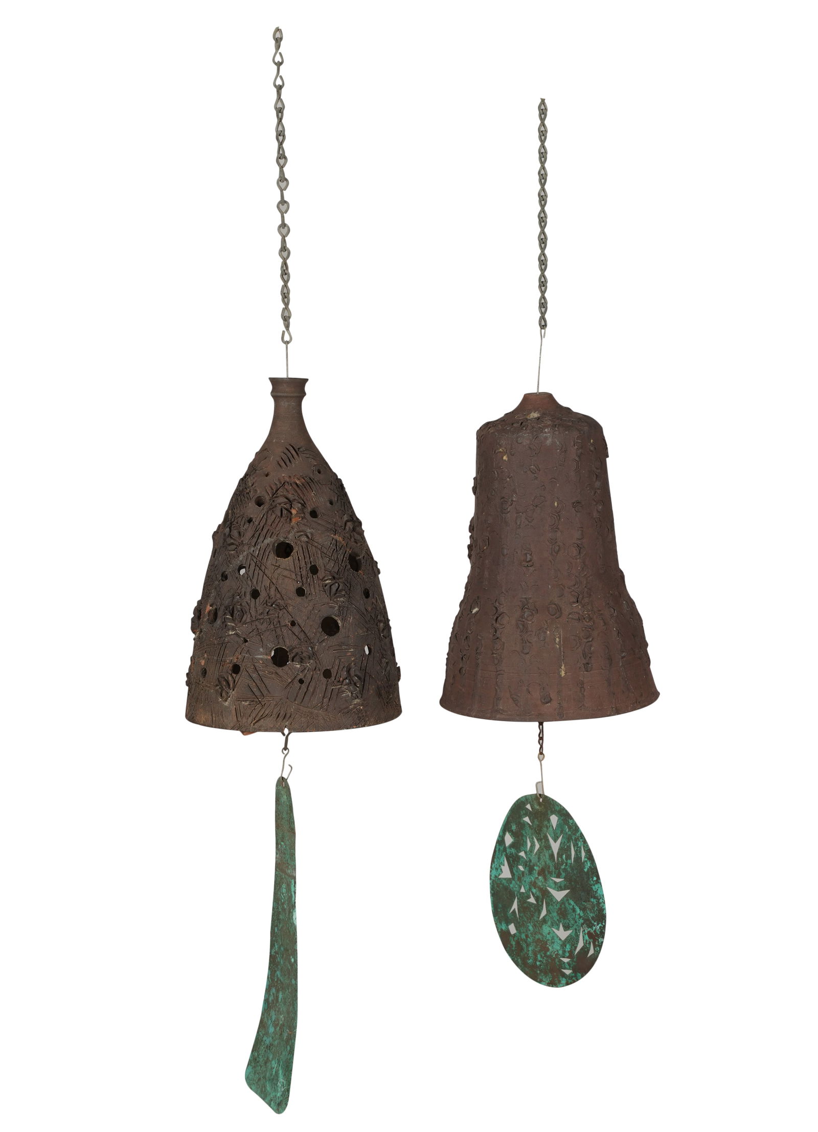 Two Ceramic and Metal Wind Chimes (1 of 10)