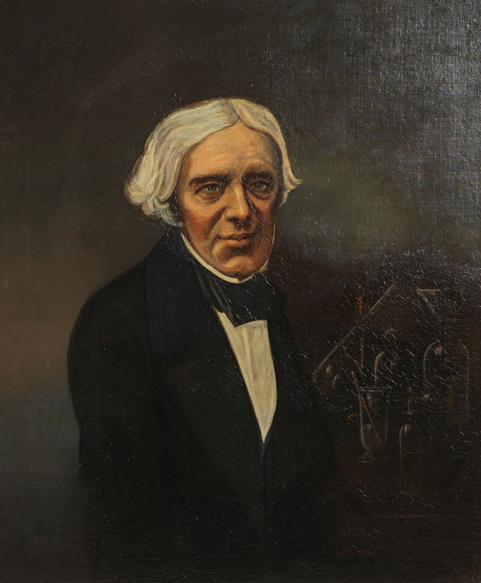 English School: Portrait of Michael Faraday, English Physician and Chemist (1 of 7)
