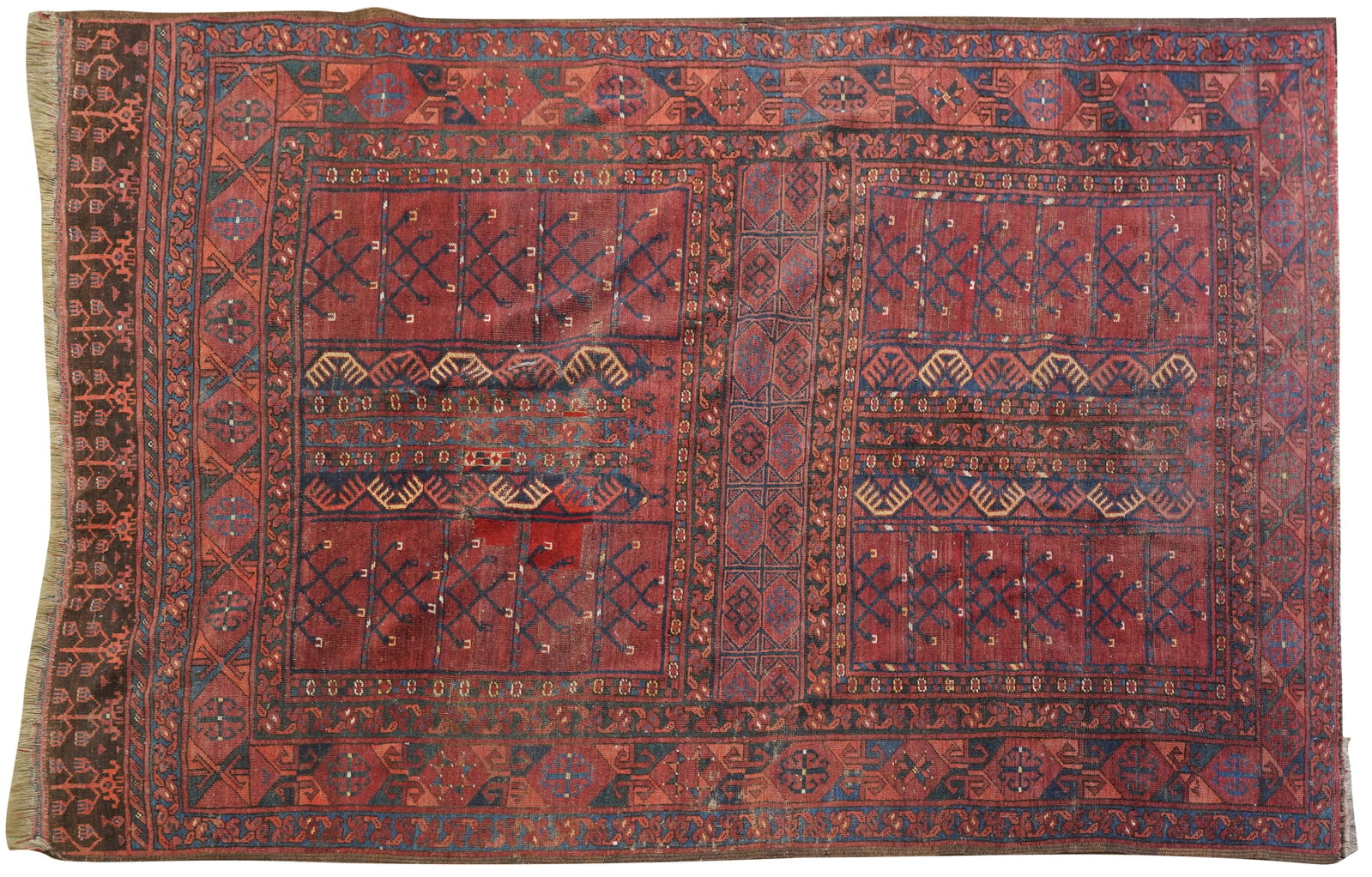 Persian or Turkish Rug: wool on wool 6'10 x 4'11"