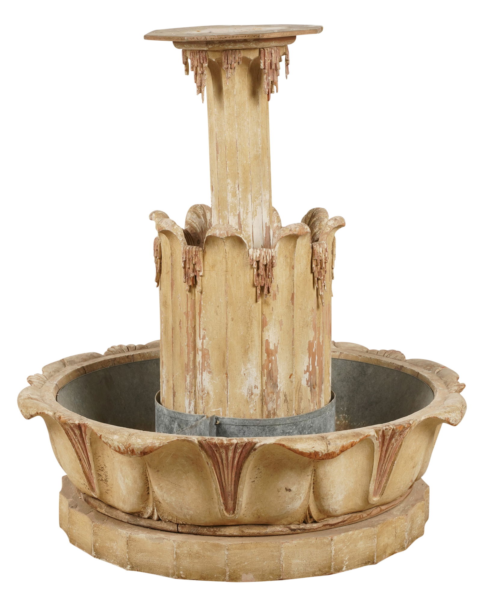 Carved and Painted Wood Planter (1 of 10)