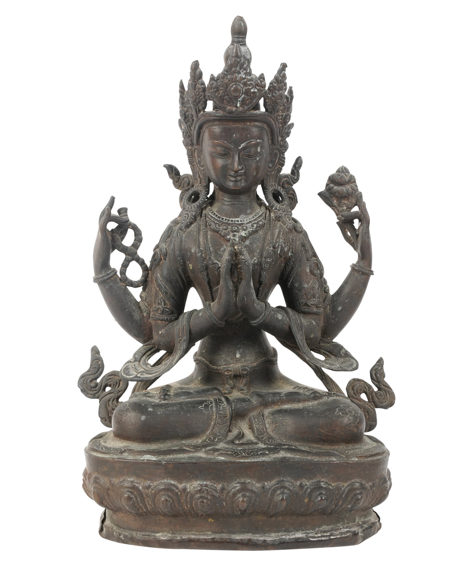 Asian Bronze Figure of a Deity (1 of 10)